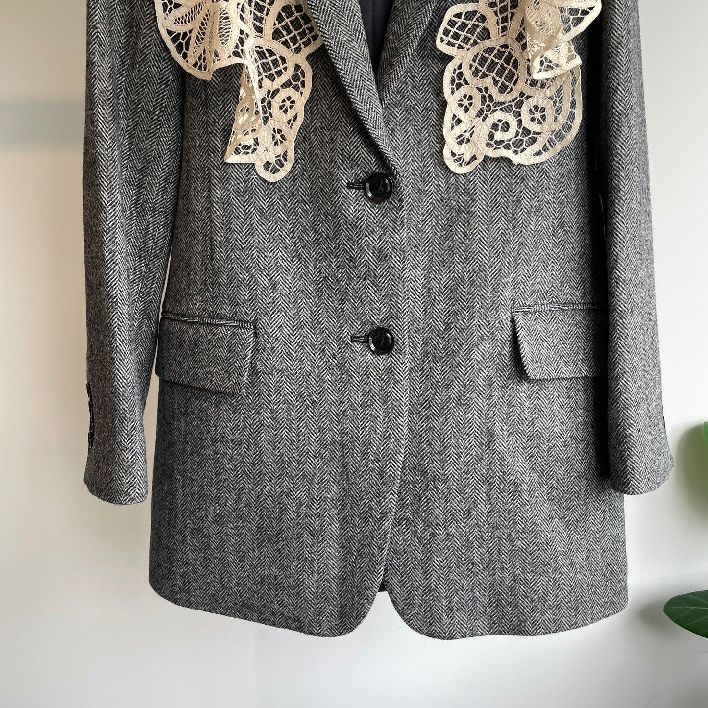 Heriter //wool herringbone jacket(つけ衿付き)H2-25-6004