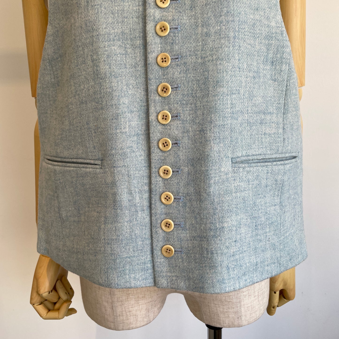 handsofcreation//英国羊毛ツイードVEST 02540409