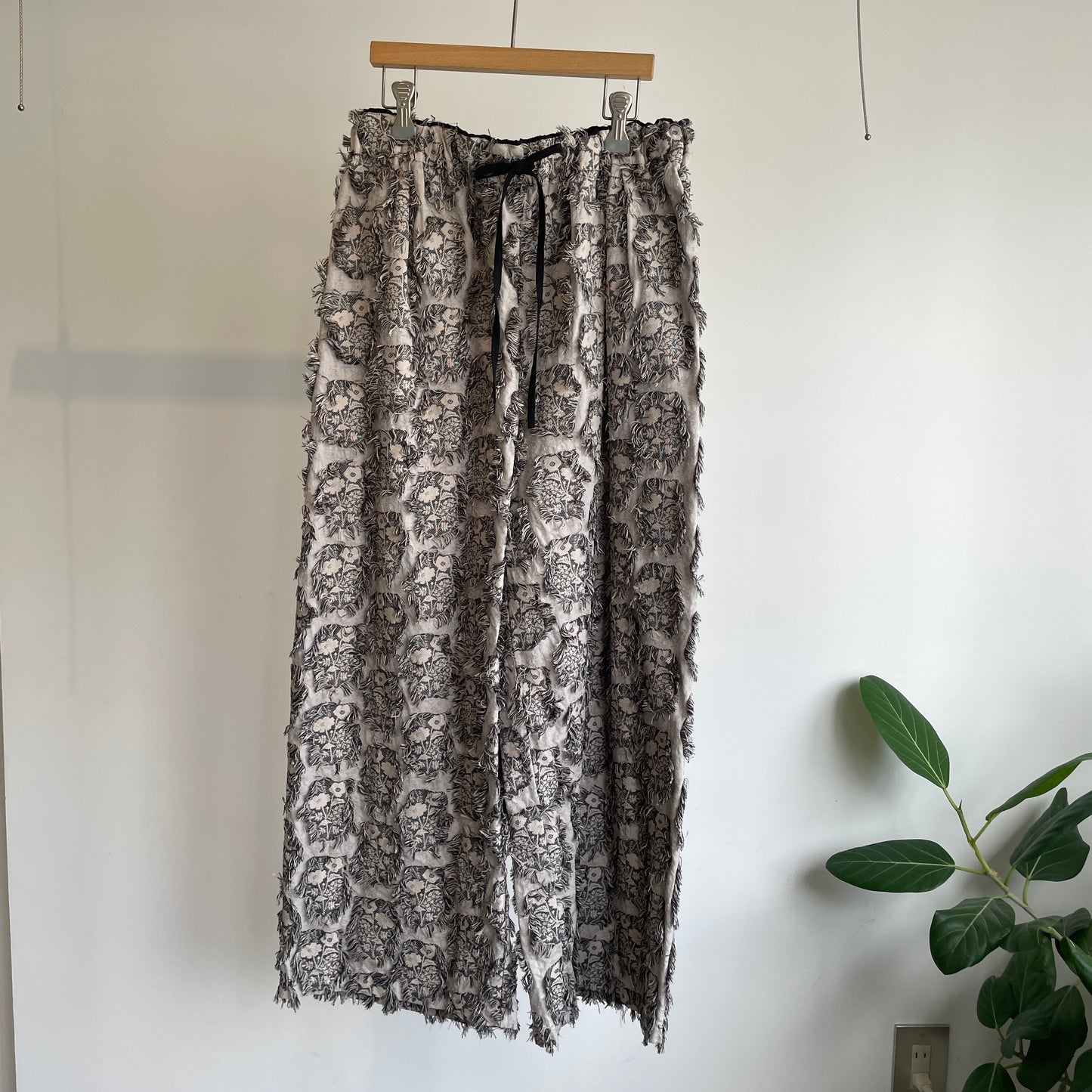 qiri //花野風 jacquard wide pants 6301PT004252