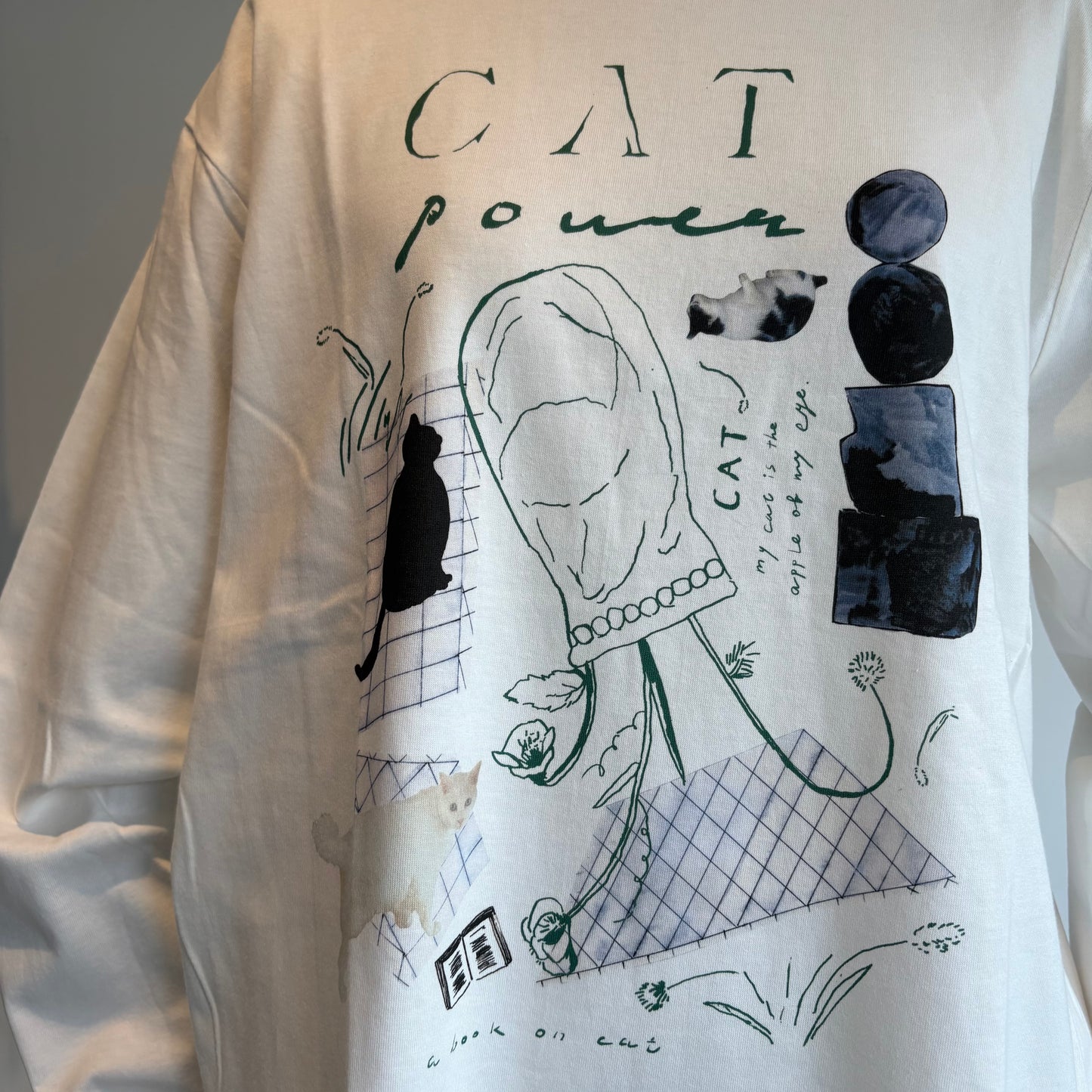 Sweet Little Nothing//catpower ロングスリーブTシャツ(Mサイズ)