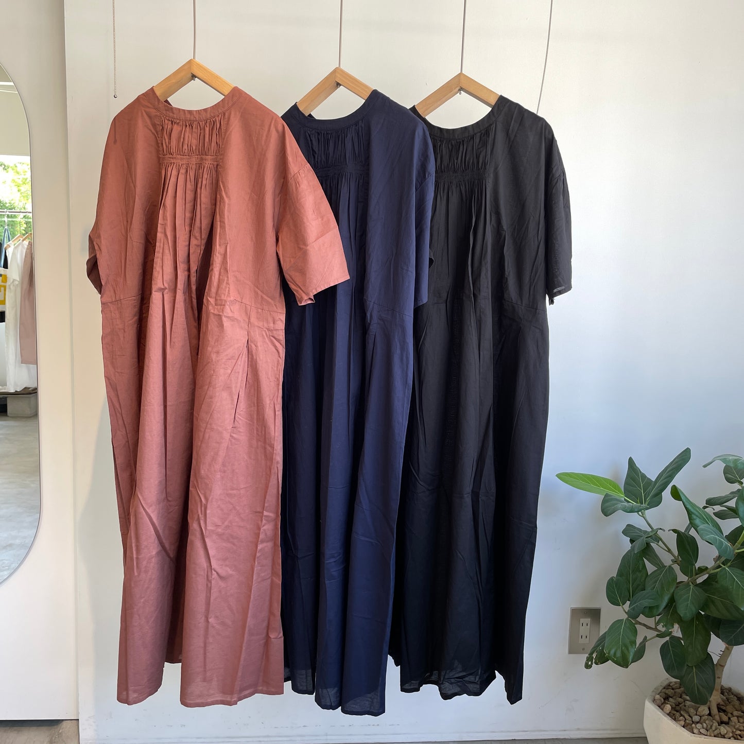 handsofcreation//60/-綿麻リネンローンクルーN2way OP 01530116