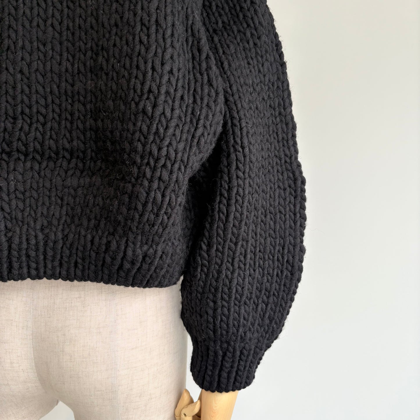 porter des boutons//ウールロービングハンドニットカーディガンP-24044