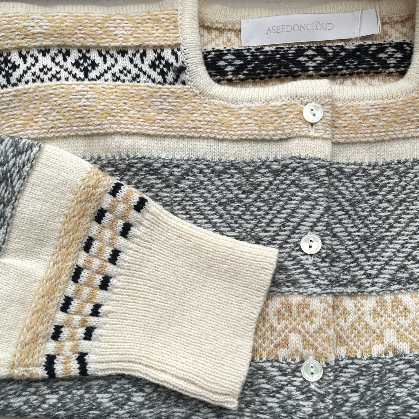 ASEEDONCLOUD //Seiyako jacquard cardigan 252807