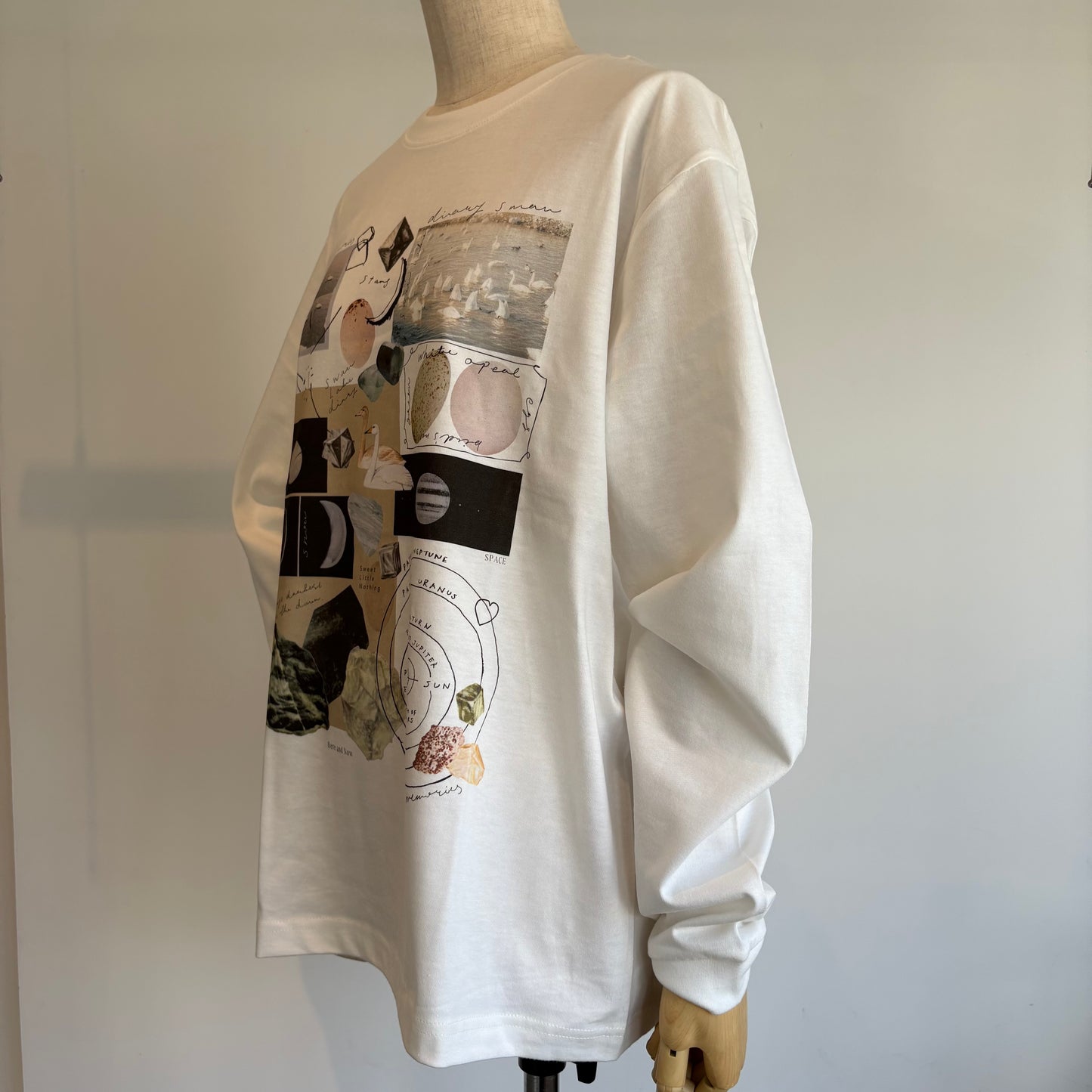 Sweet Little Nothing//月と鉱石 ロングスリーブTシャツ(Mサイズ)