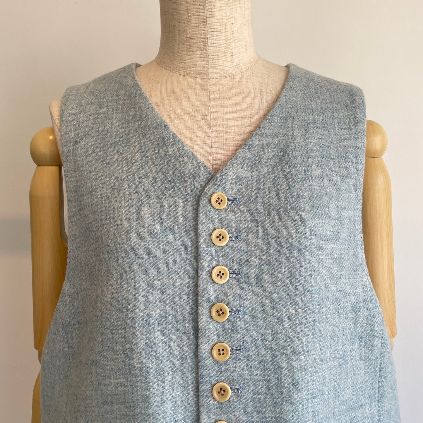 handsofcreation//英国羊毛ツイードVEST 02540409
