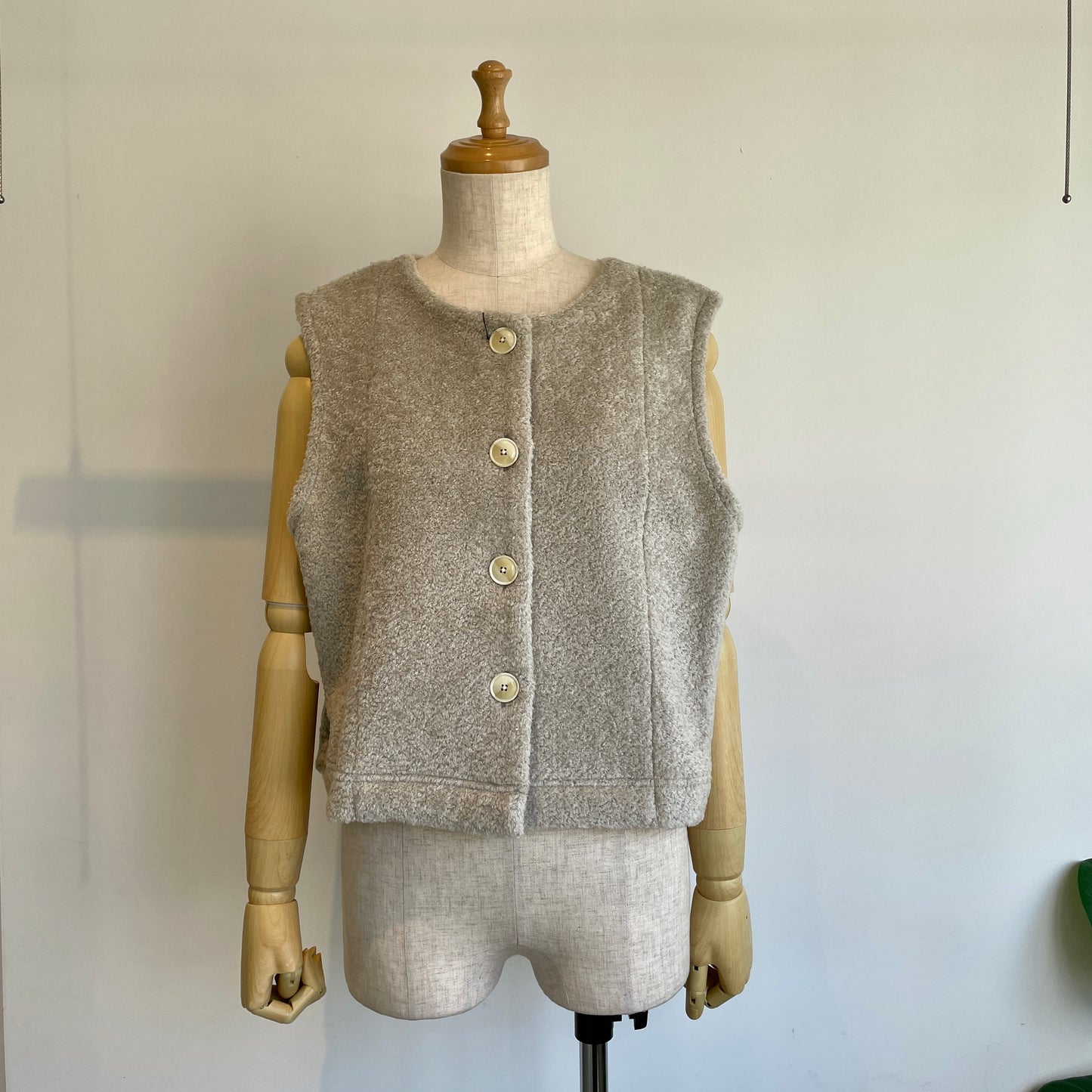 handsofcreation//トイプー起毛2wayショートベスト0154087