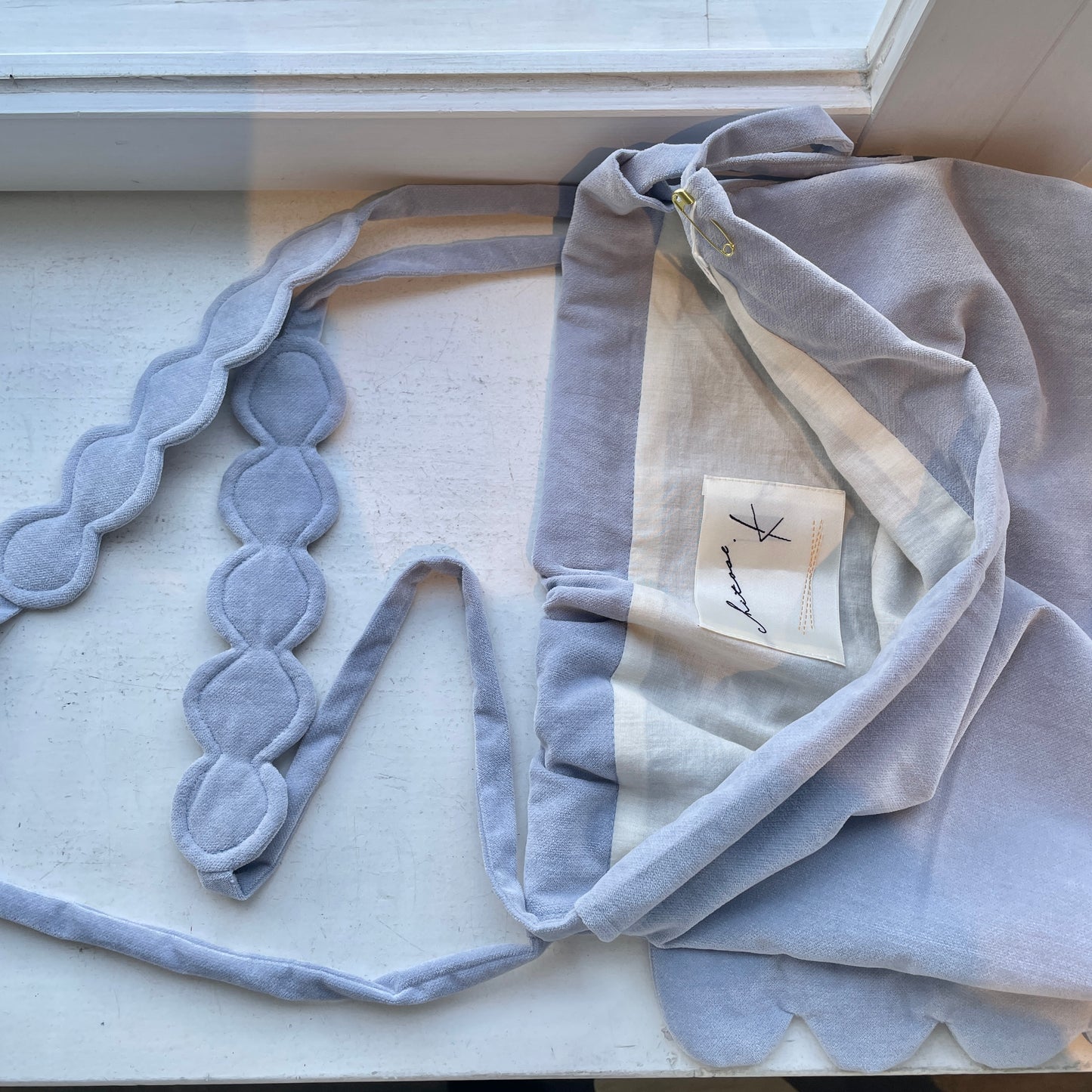 chitose.K //scallop kincyaku bag 3232-02