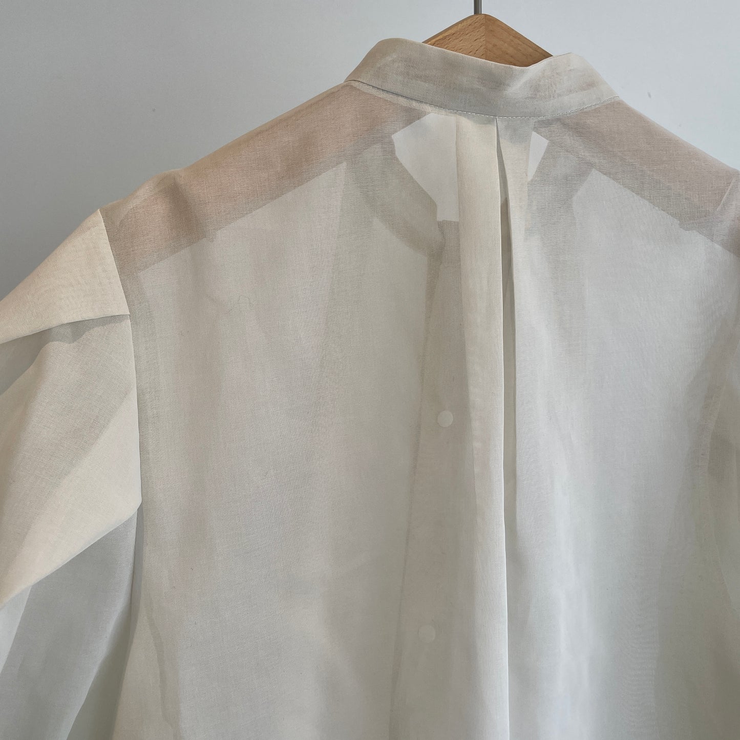 itochi //100/2 cotton organdy transparent blouse