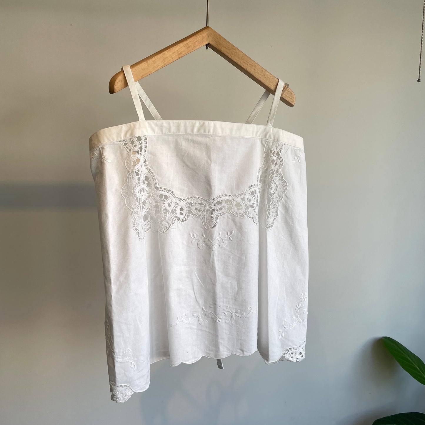 Heriter //bobbin lace tablecloth camisole H0-00-3061