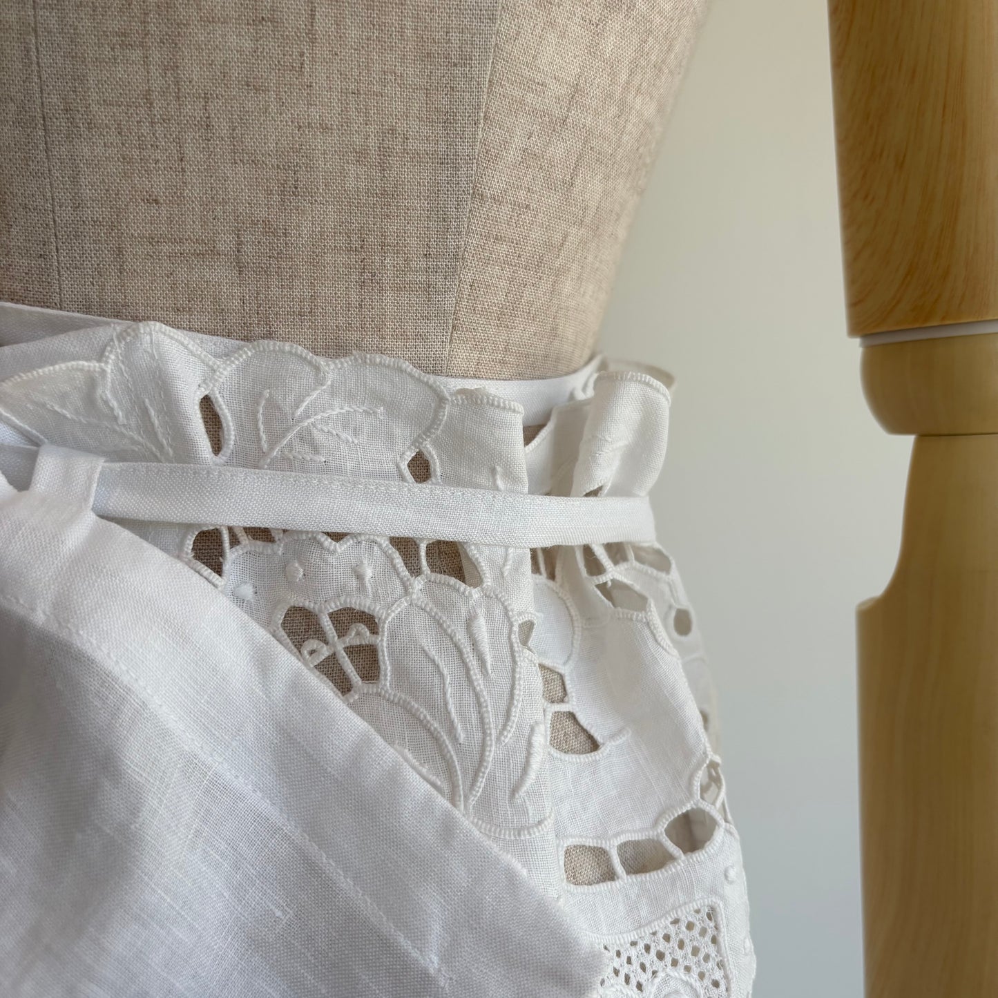 heriter//cutwork parts tablecloth apron dress H0-00-7045