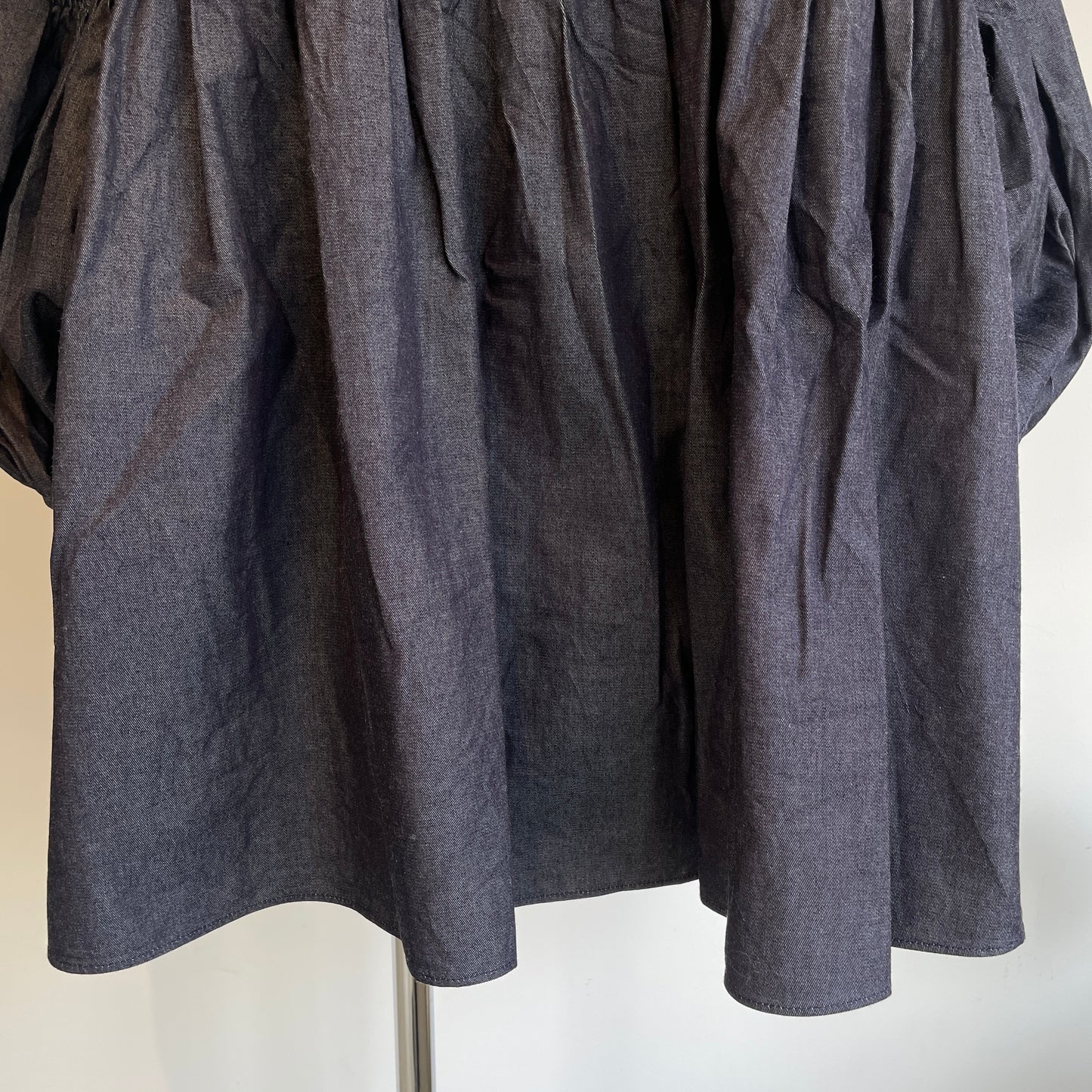 universaltissu//5.40zデニム バンドカラーBL UT240BL023