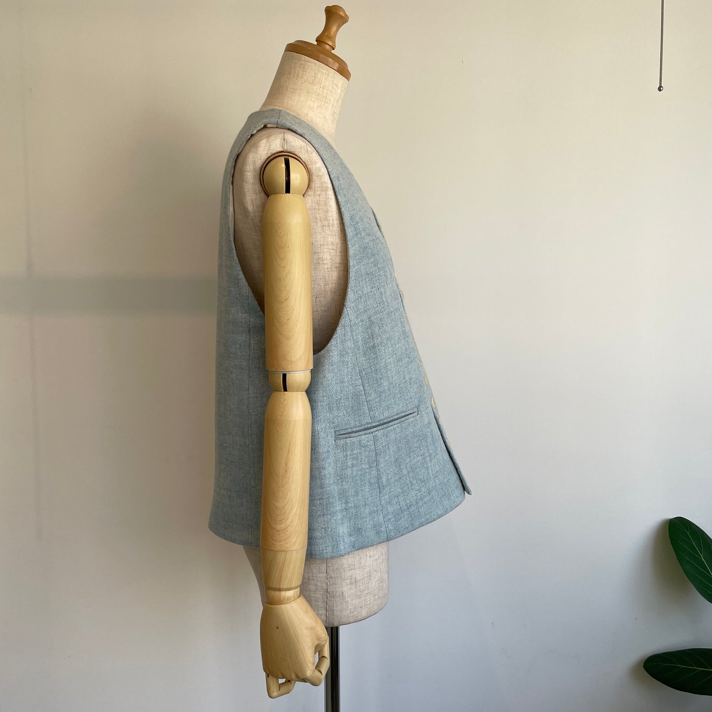 handsofcreation//英国羊毛ツイードVEST 02540409