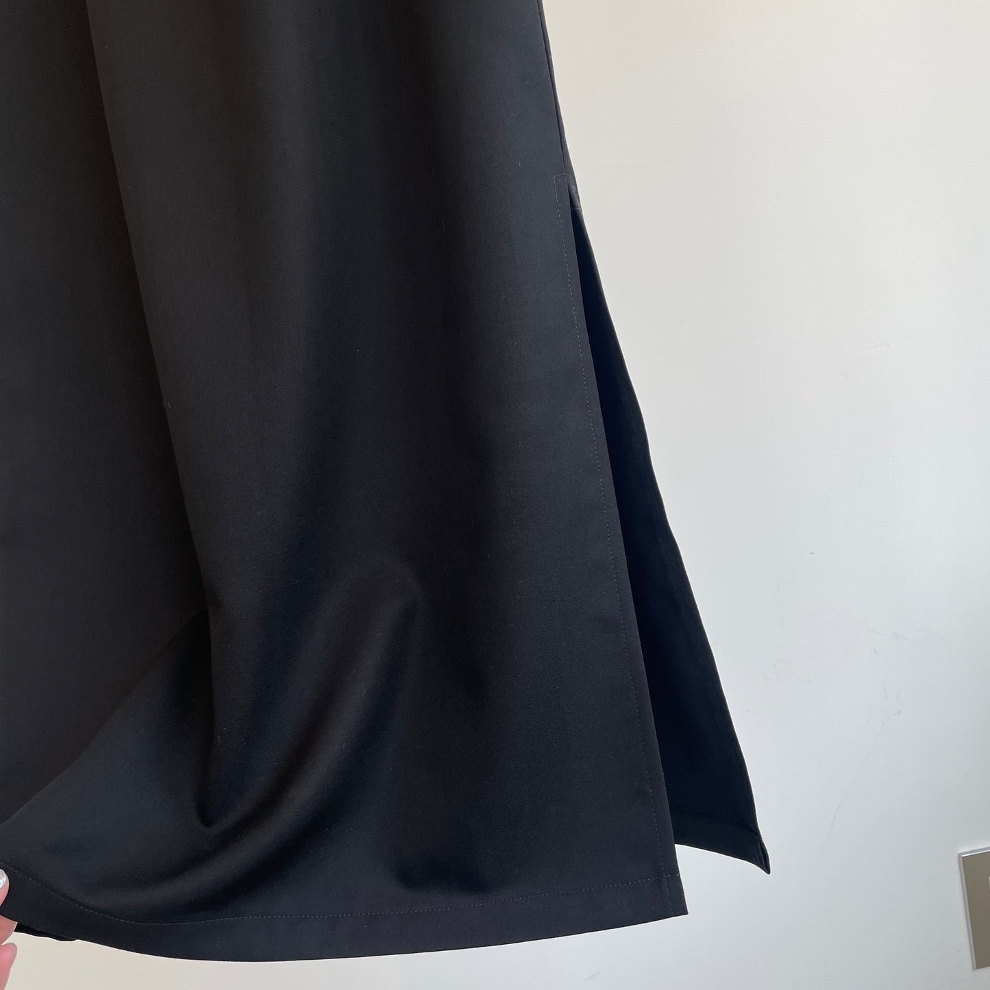 itochi //Super 140's Wool Doeskin Tight Salt Skirt