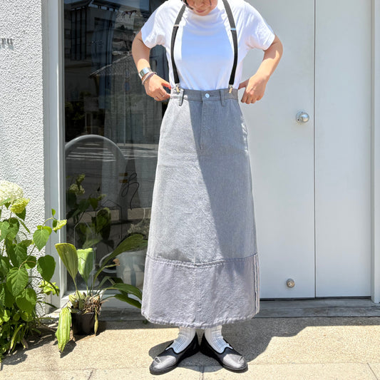Heriter //rollup denim skirt H2-24-4002