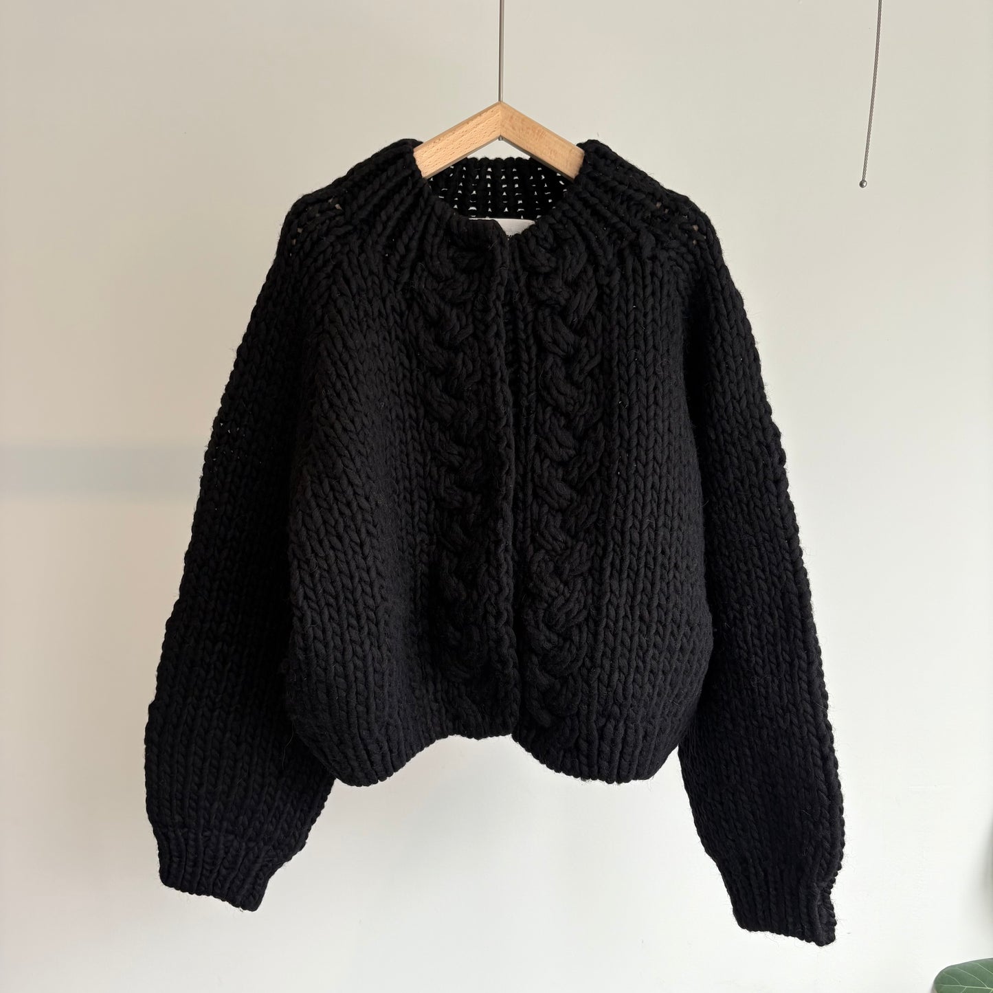 porter des boutons//ウールロービングハンドニットカーディガンP-24044