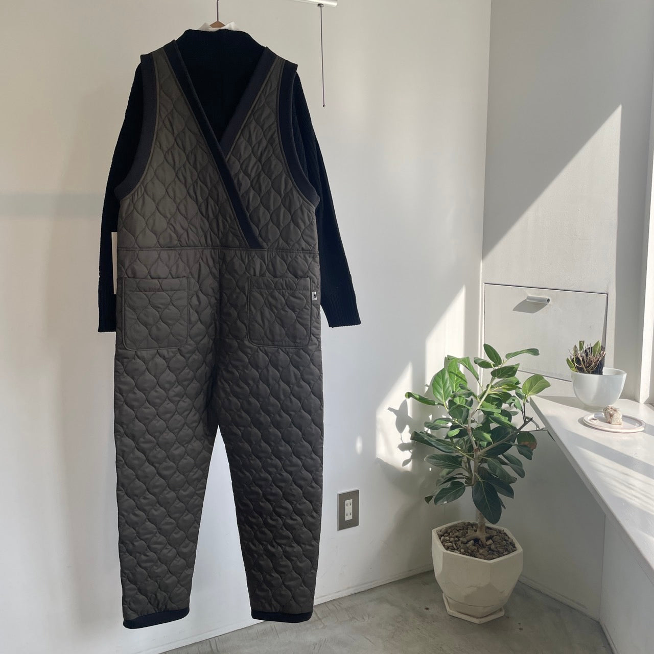 sisisi//キルティングサロペットAW124