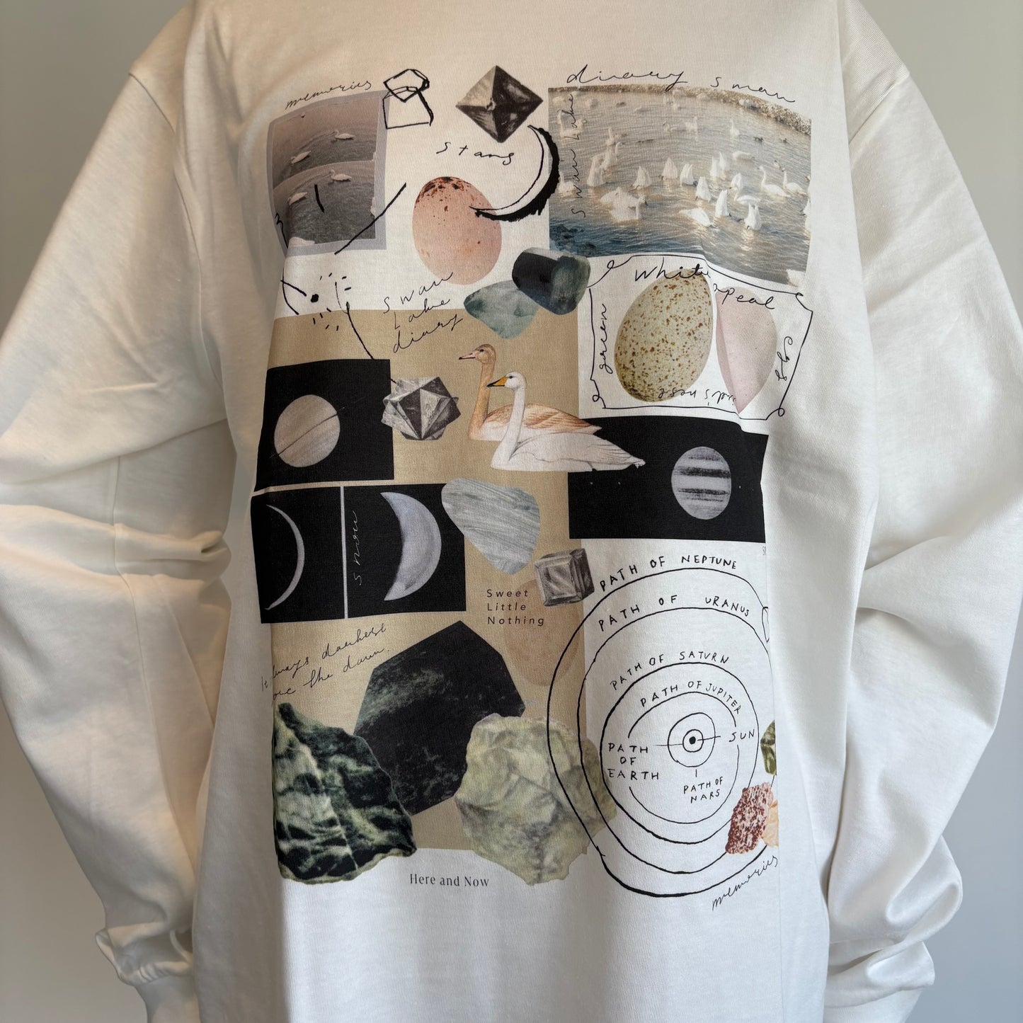 Sweet Little Nothing//月と鉱石 ロングスリーブTシャツ(Mサイズ)