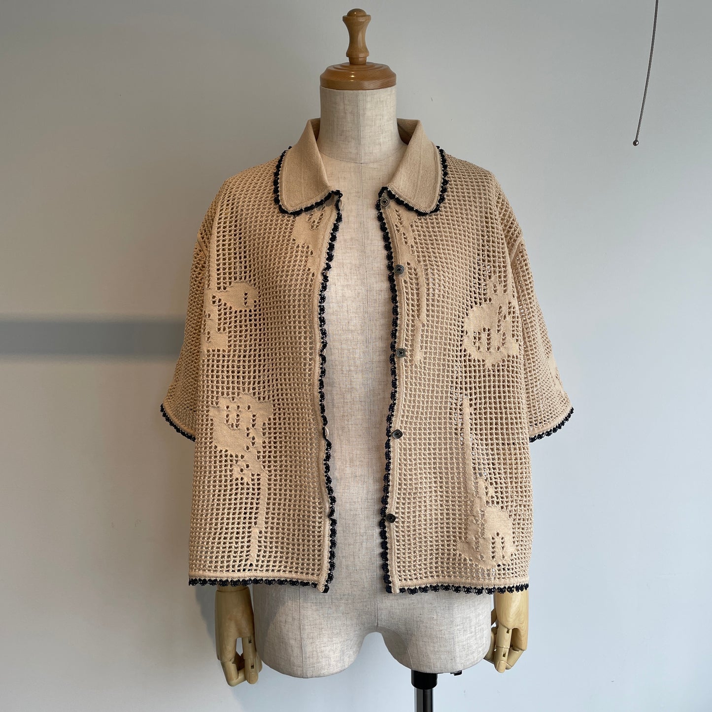 NATIVE VILLAGE//Shade ニットポロシャツ 31253-15207