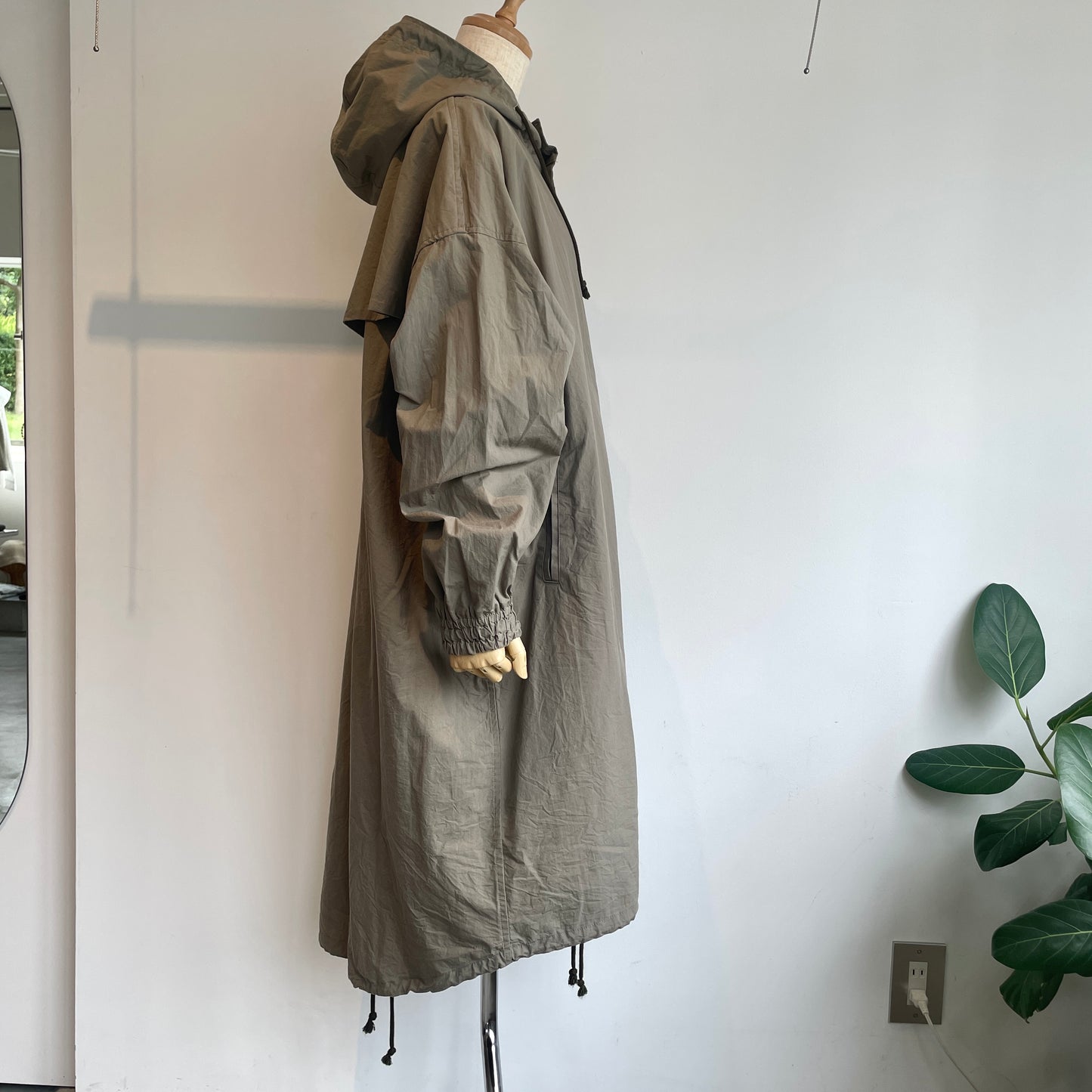 universaltissu//起毛ワッシャーブロード フーディロングSH TS253SH090