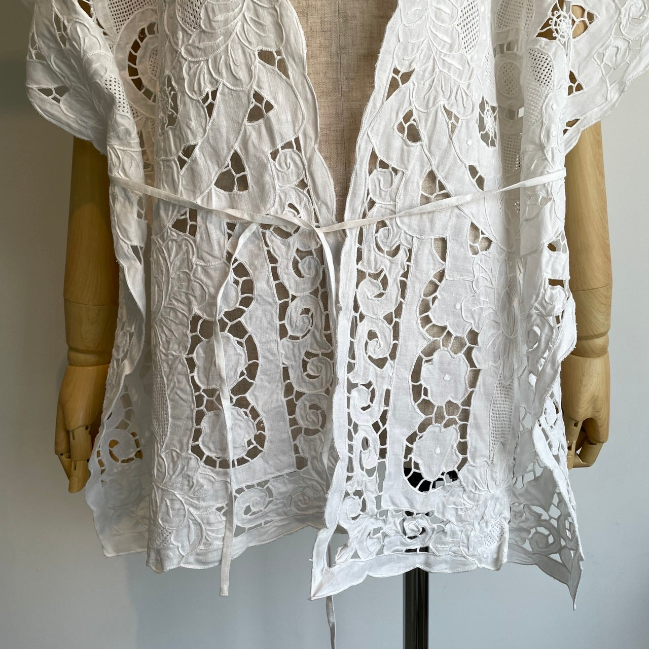 heriter//cutwork parts gilet H0-00-3029
