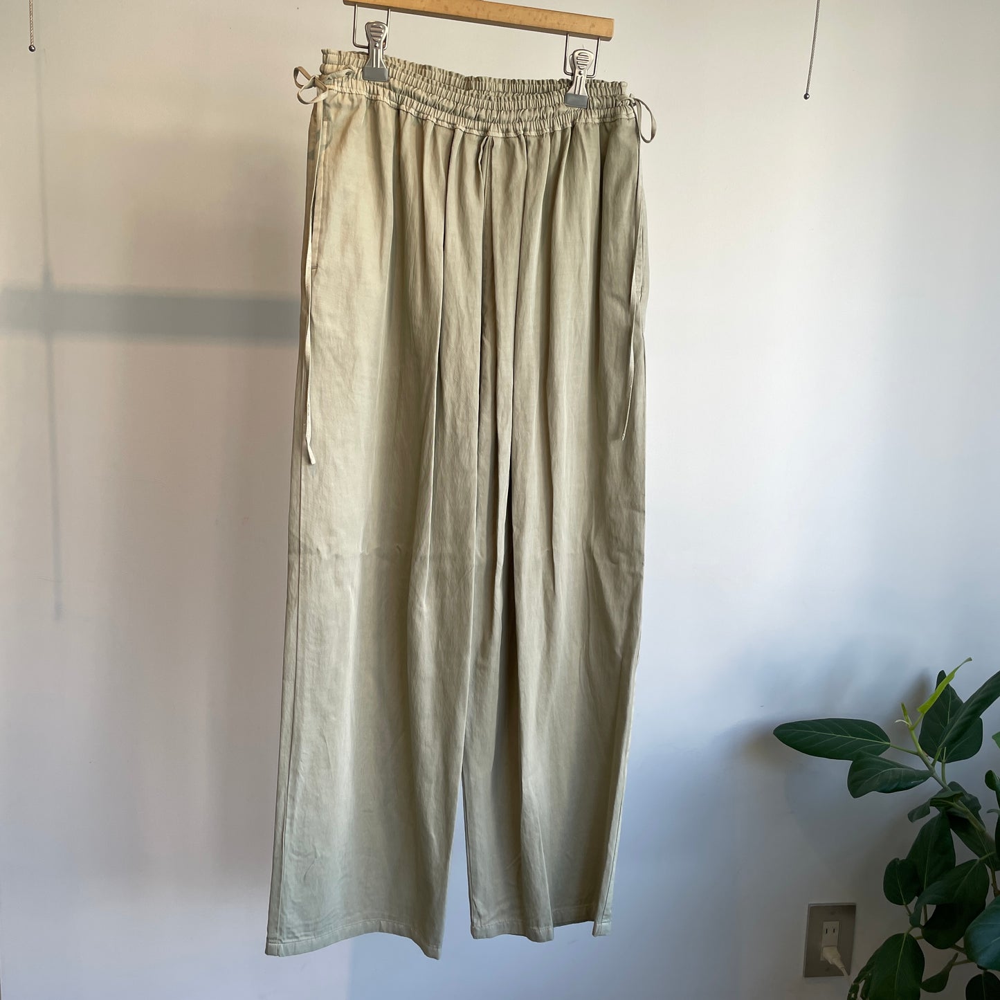 yuni //レーヨン/キュプラ twill product dye drawstrings パンツ 1701PT005252
