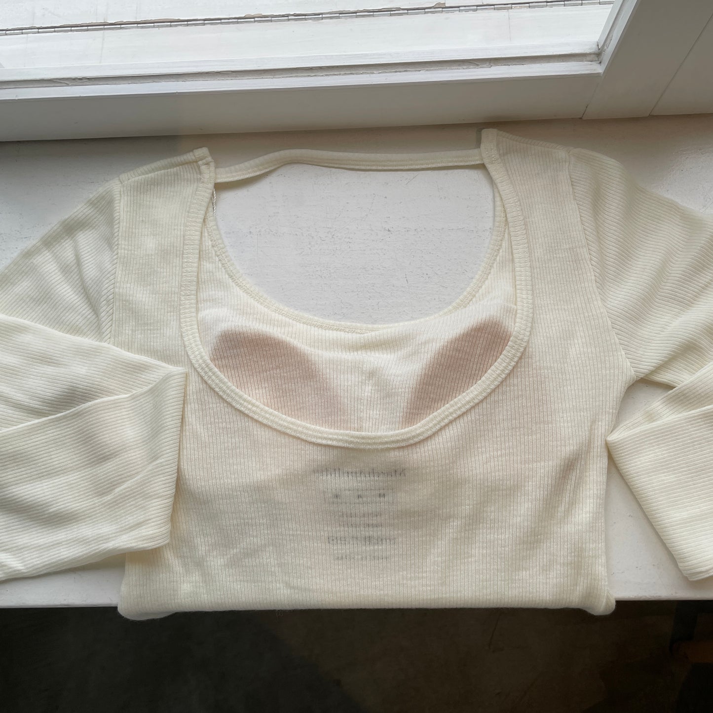 MarchAprilMay //wool innerカップイン9分袖 MAM-CT-008