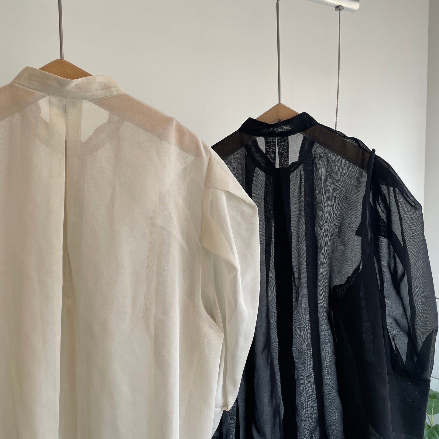 itochi //100/2 cotton organdy transparent blouse