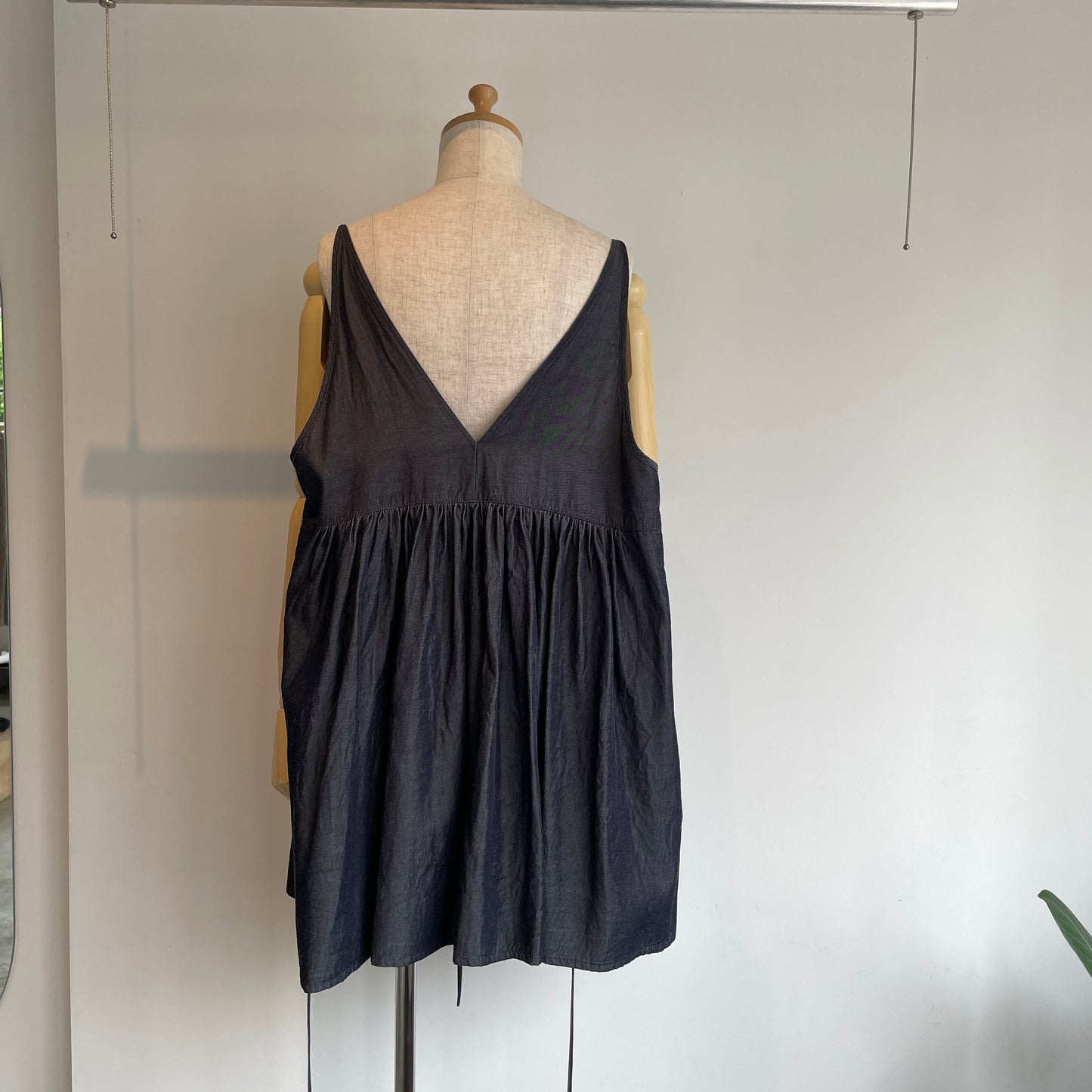 yuni//R/C soft denim cachecoeur bistier blouse 1701BL047261