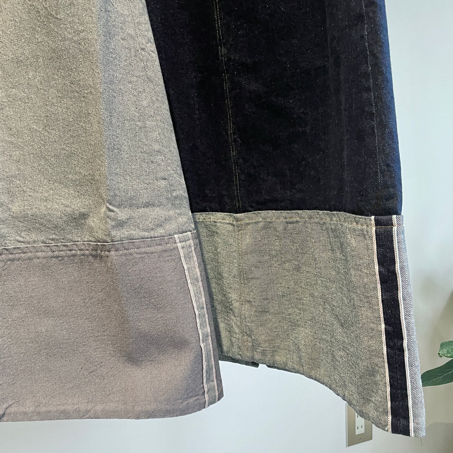 Heriter //rollup denim skirt H2-24-4002