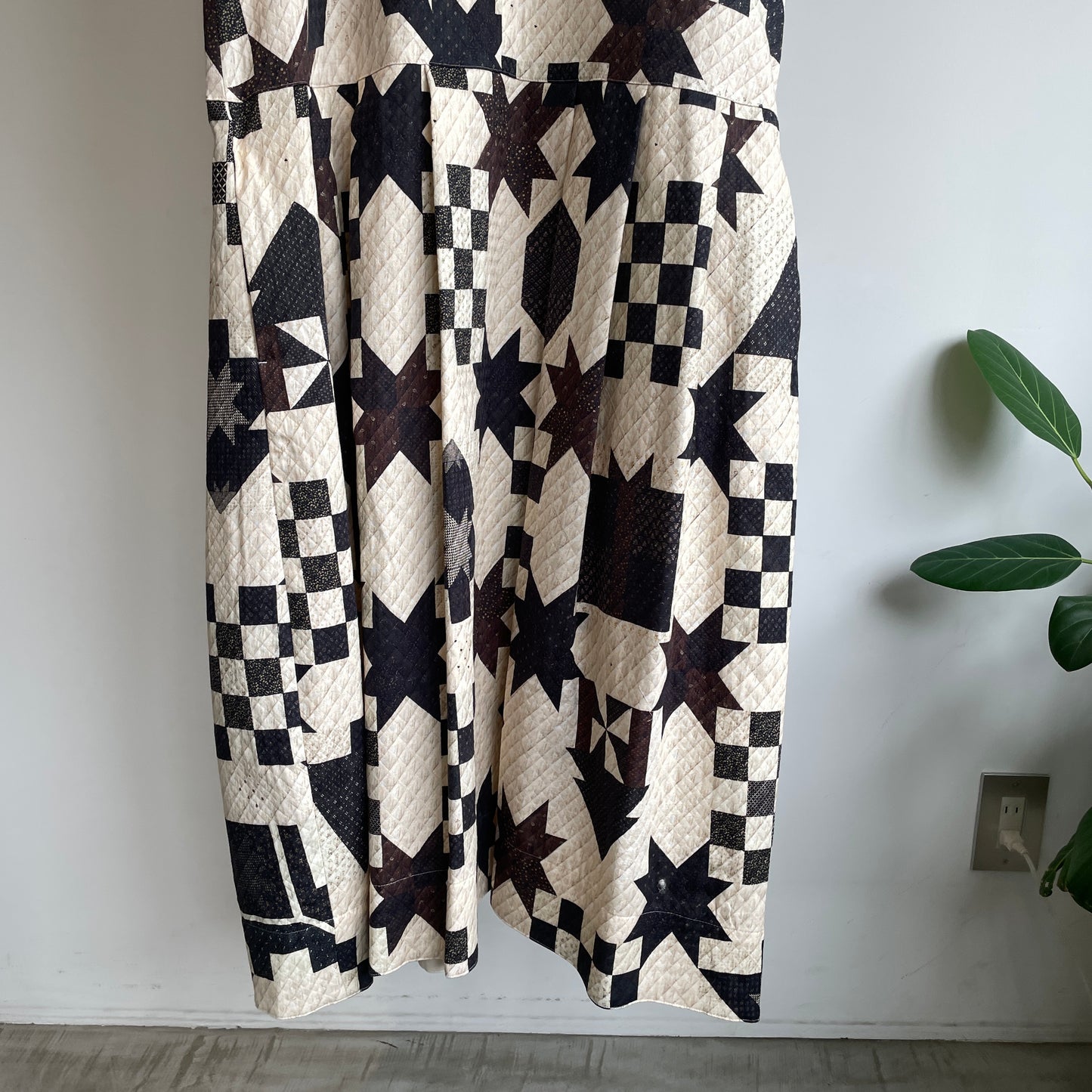 ASEEDONCLOUD //Study uniform dress(Map quit print) 252302