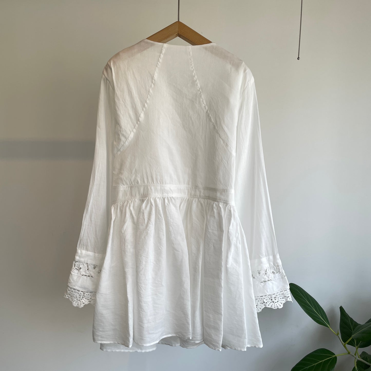 heriter//bobbin lace cutwork parts blouse HO-00-3079