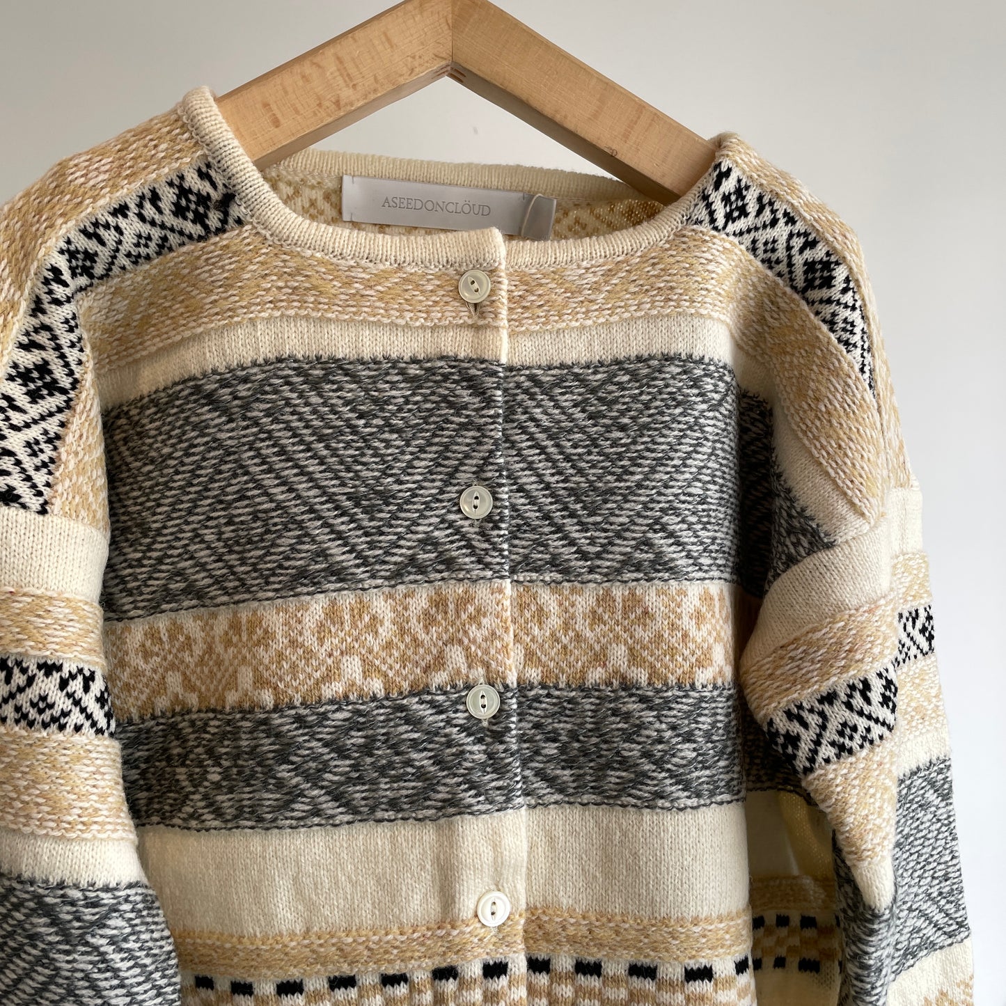 ASEEDONCLOUD //Seiyako jacquard cardigan 252807