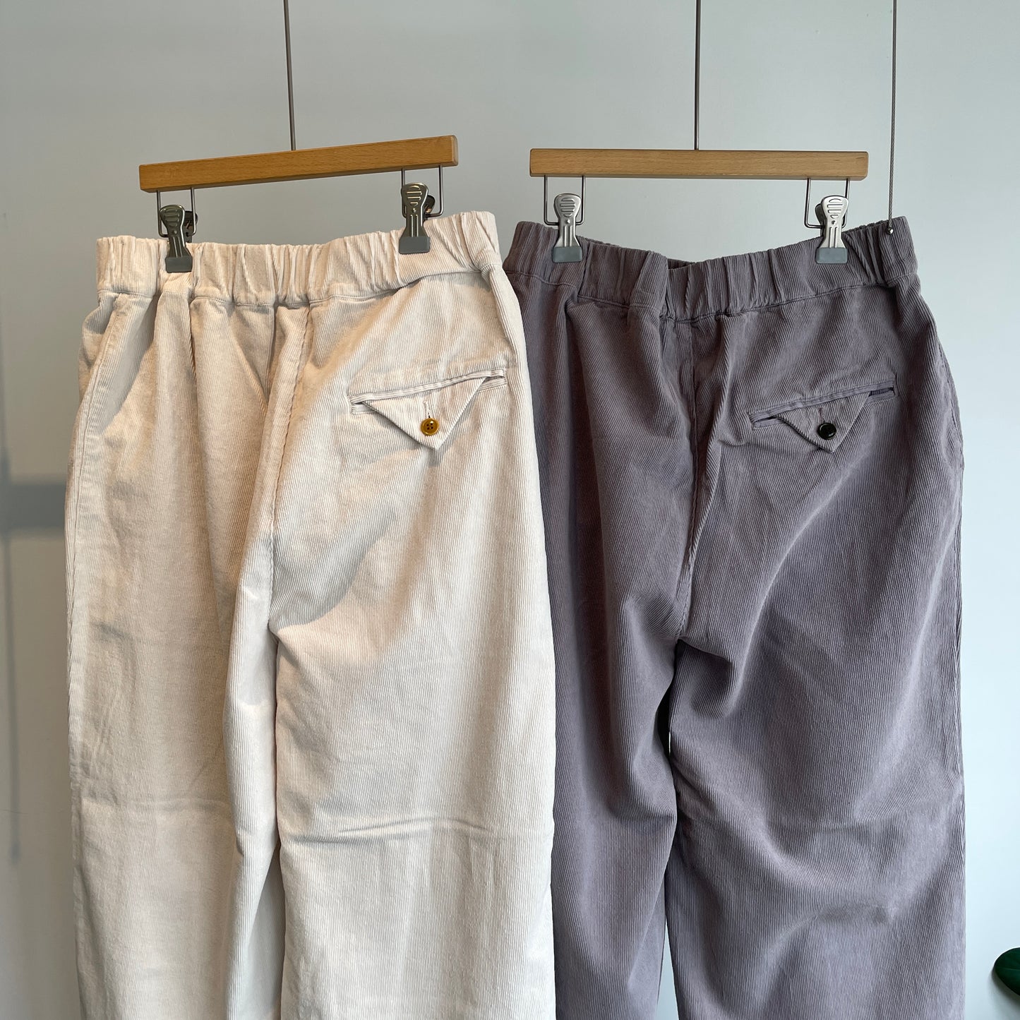 handsofcreation//16Wコール東炊きイージーストレートパンツ 01540331