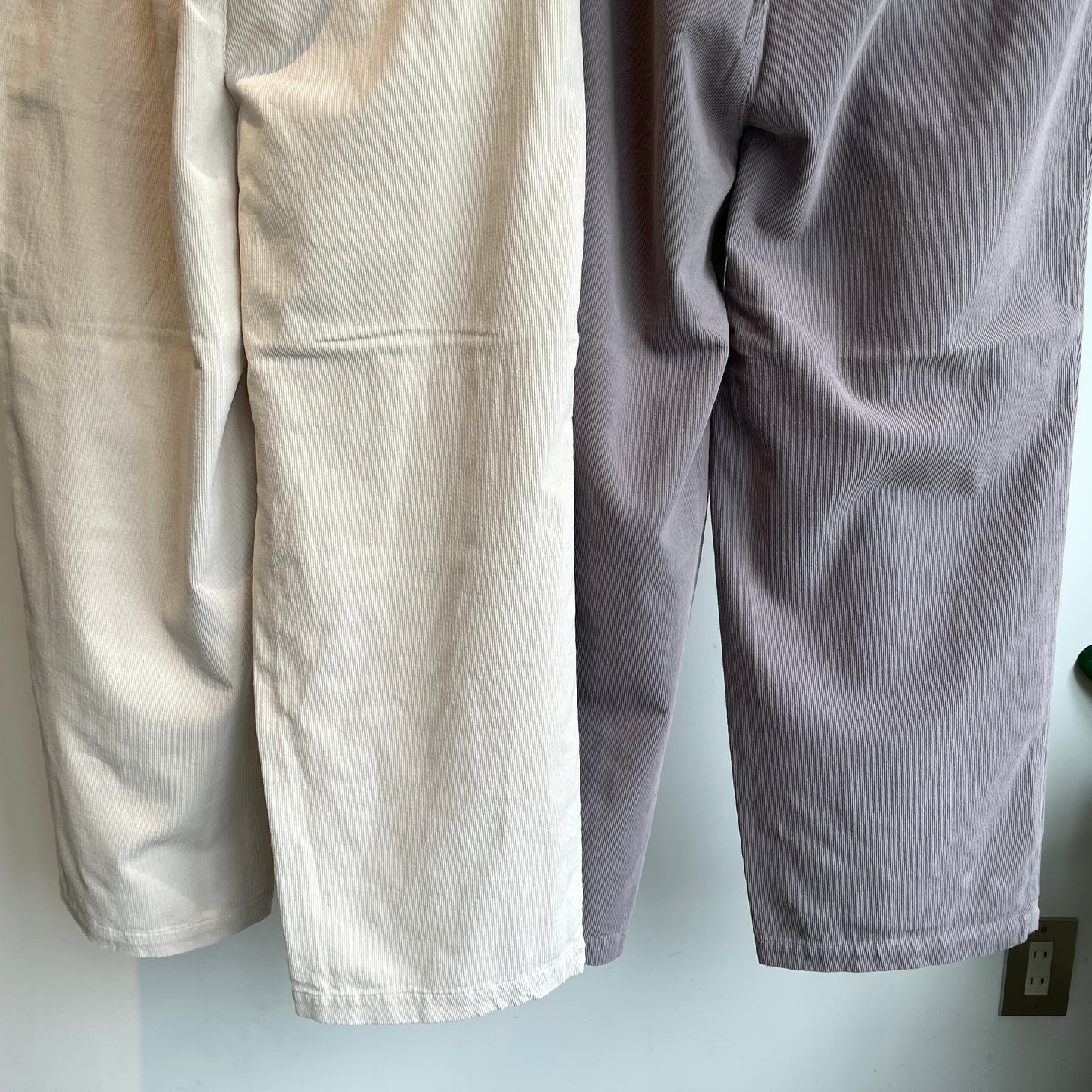 handsofcreation//16Wコール東炊きイージーストレートパンツ 01540331