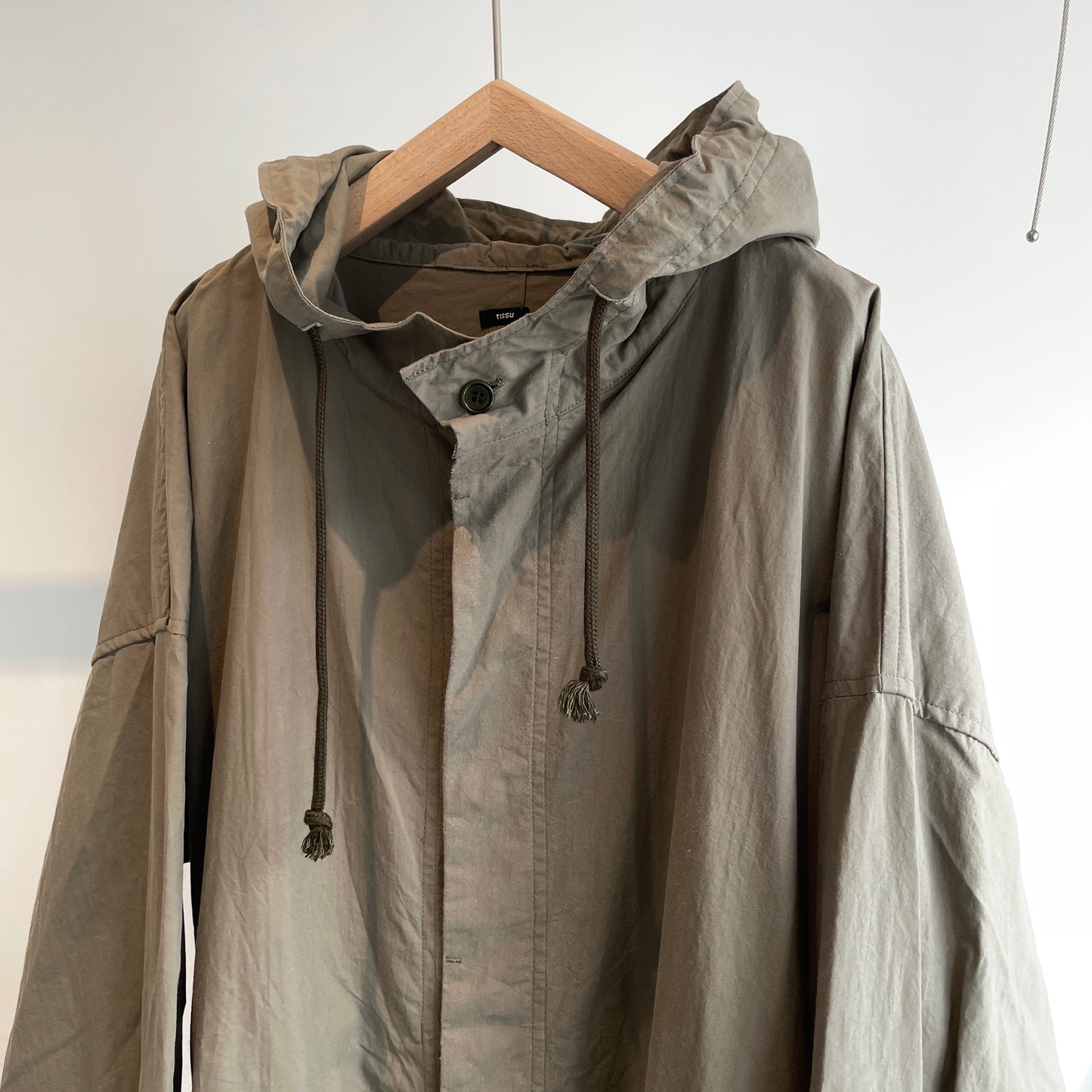 universaltissu//起毛ワッシャーブロード フーディロングSH TS253SH090