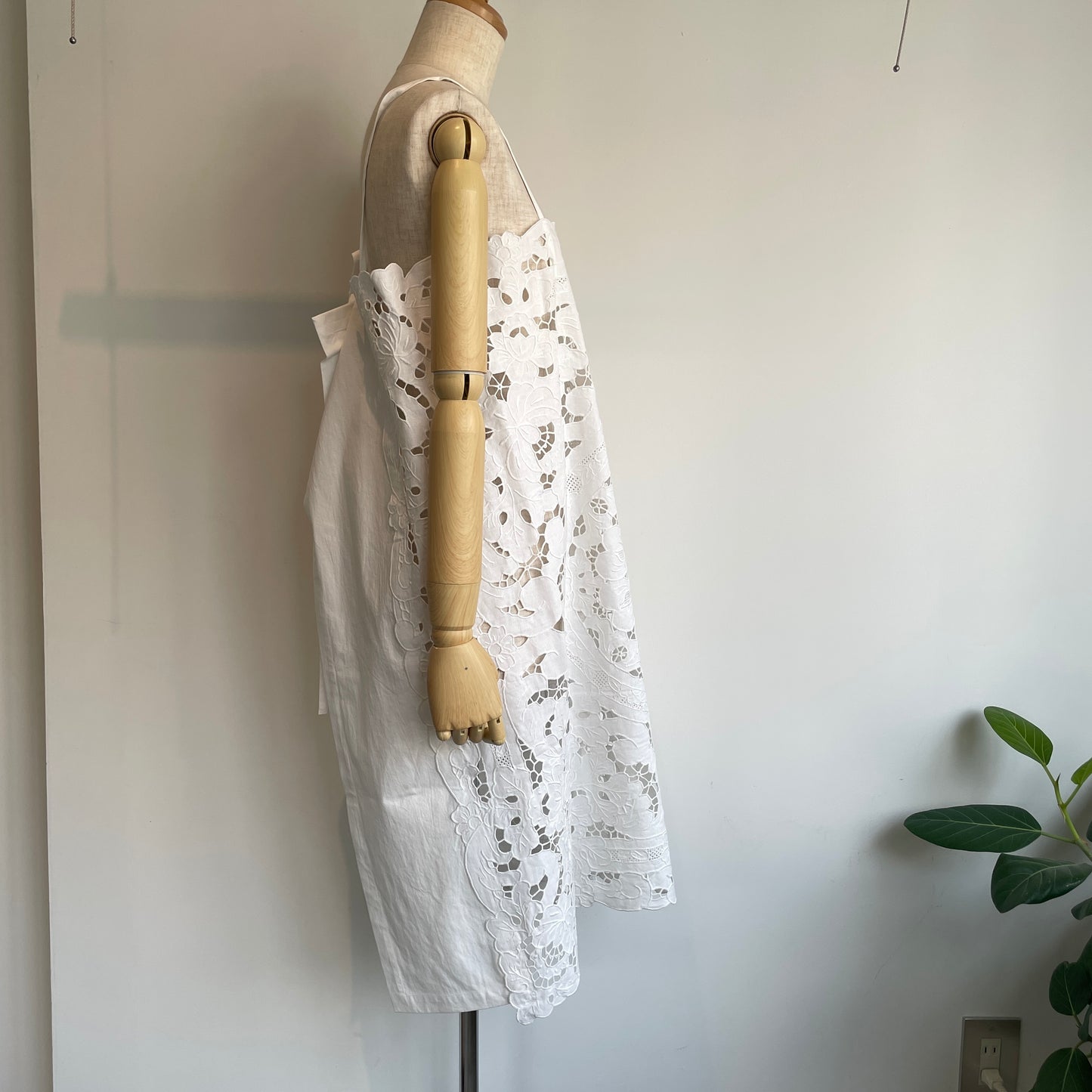 Heriter //cutwork parts tablecloth aprondress H0-00-7045