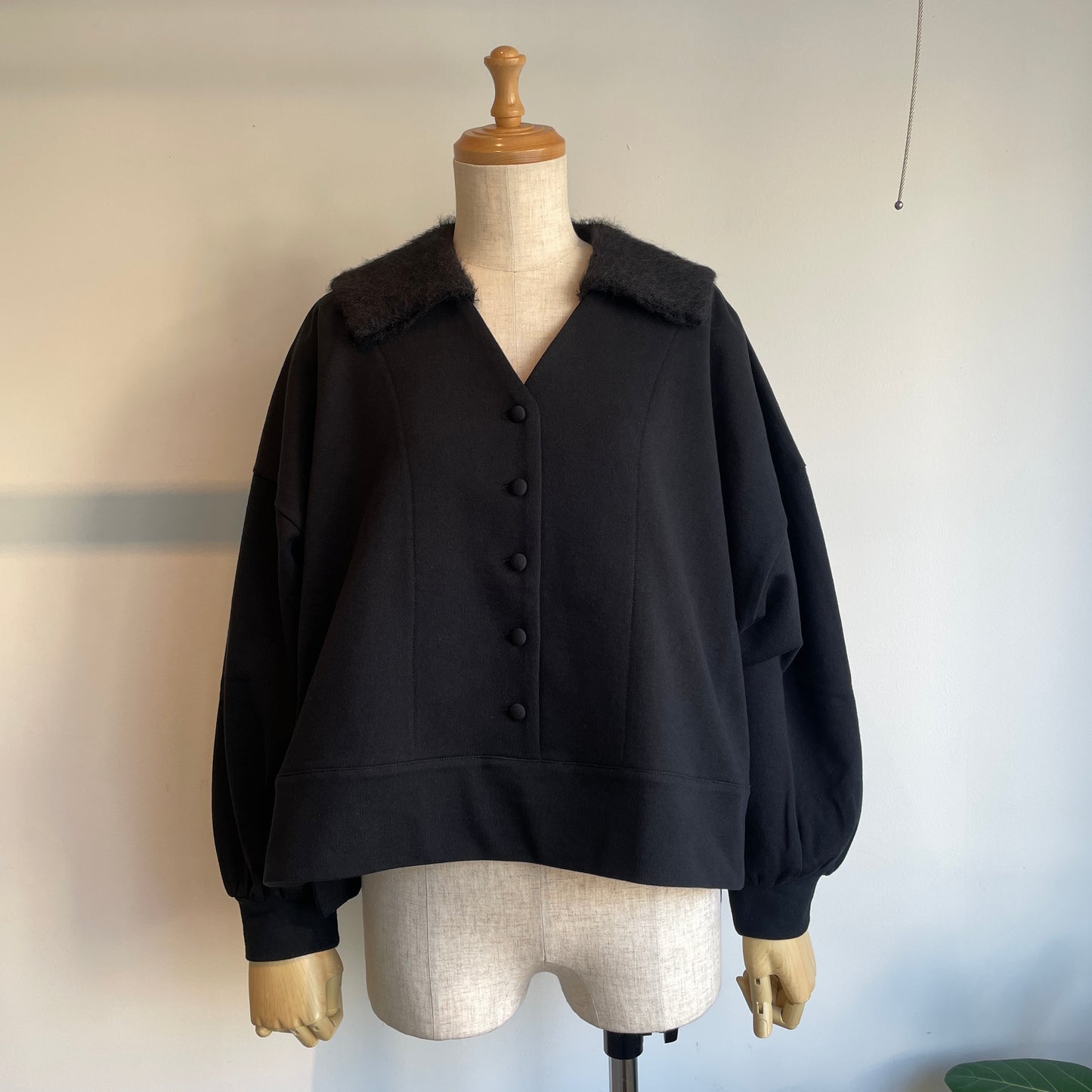 porter des boutons//シャギーセーラーカラープルオーバー P13-3-019
