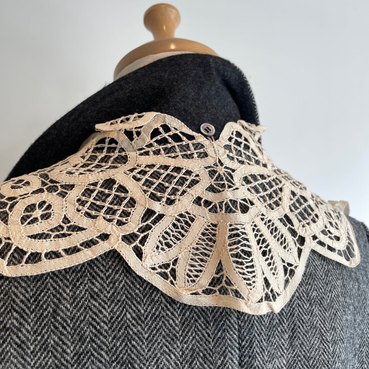 Heriter //wool herringbone jacket(つけ衿付き)H2-25-6004