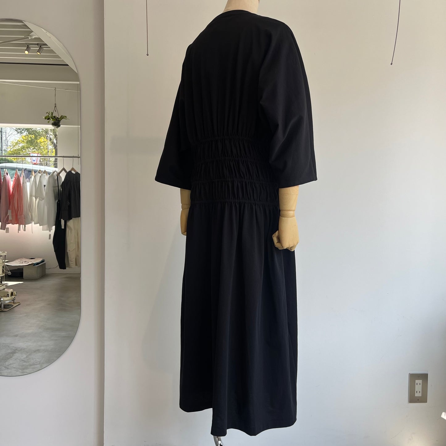 HAVERSACK//47/2サイロ天竺 半袖ロングワンピース 612525