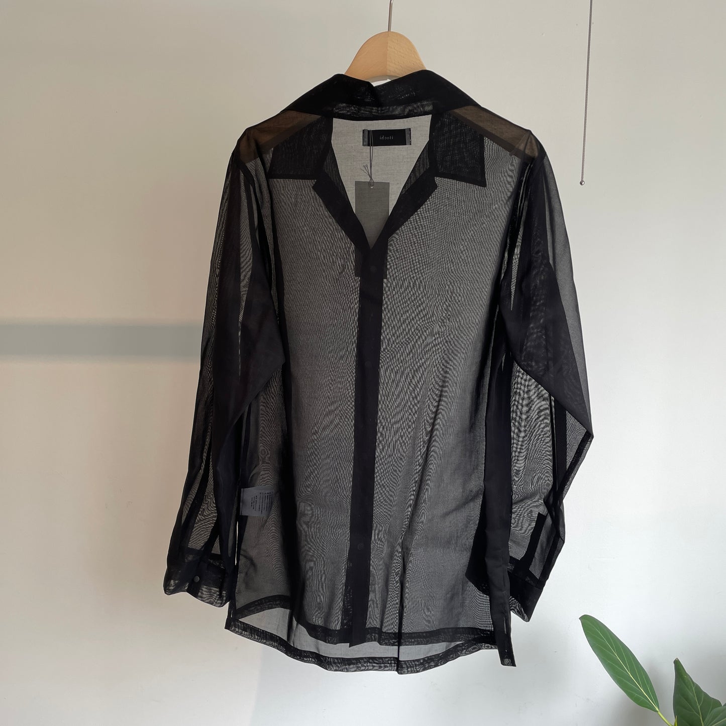 itochi //100/2 cotton organdy simple shirt