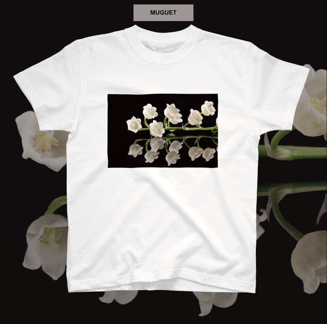 MAYFOOL //すずらんプリント半袖Tシャツ5-6-001