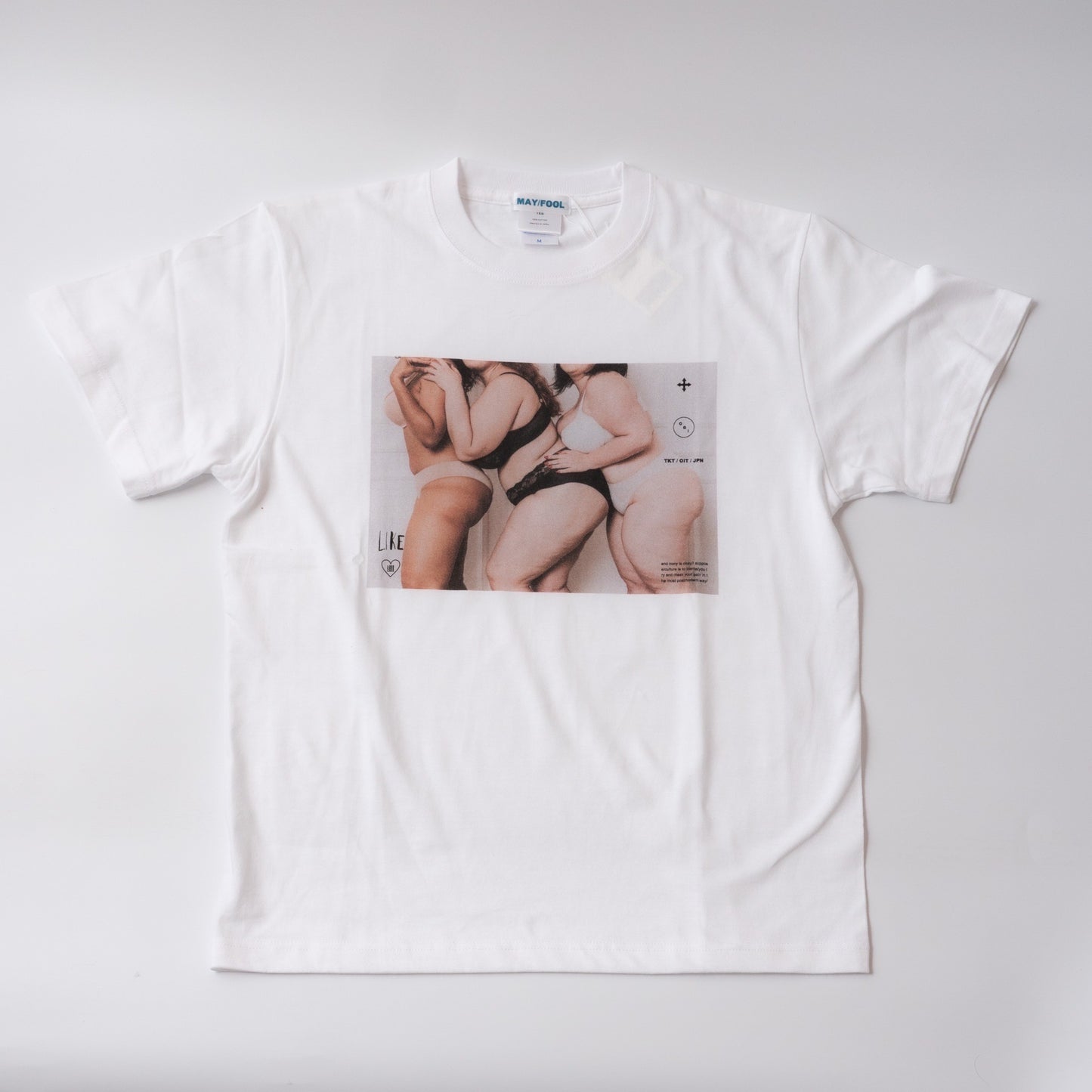 MAYFOOL //body転写プリントTシャツ
