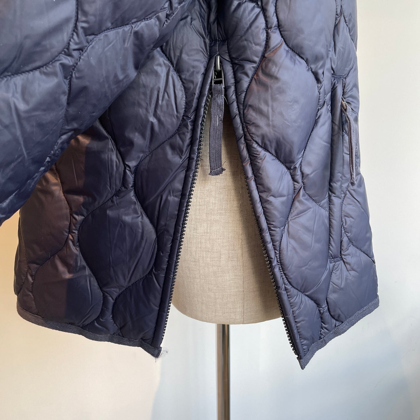 TAION//ミリタリー M65 ライナーWジップ ショートダウンジャケット-ソフトシェル TAION -M65LSZBML-1SHORT