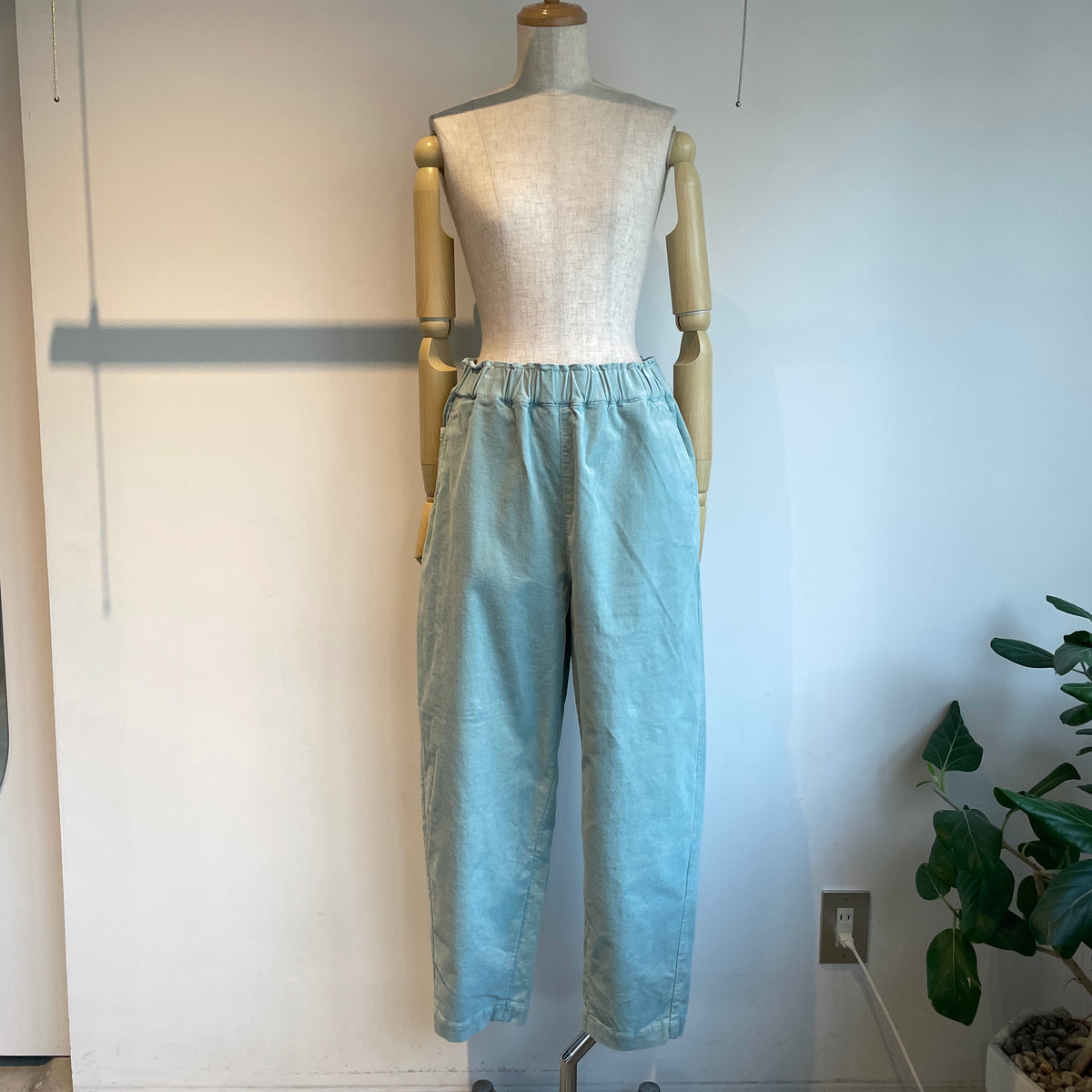 handsofcreation//コットン温もり起毛イージーカーブパンツ　01640333