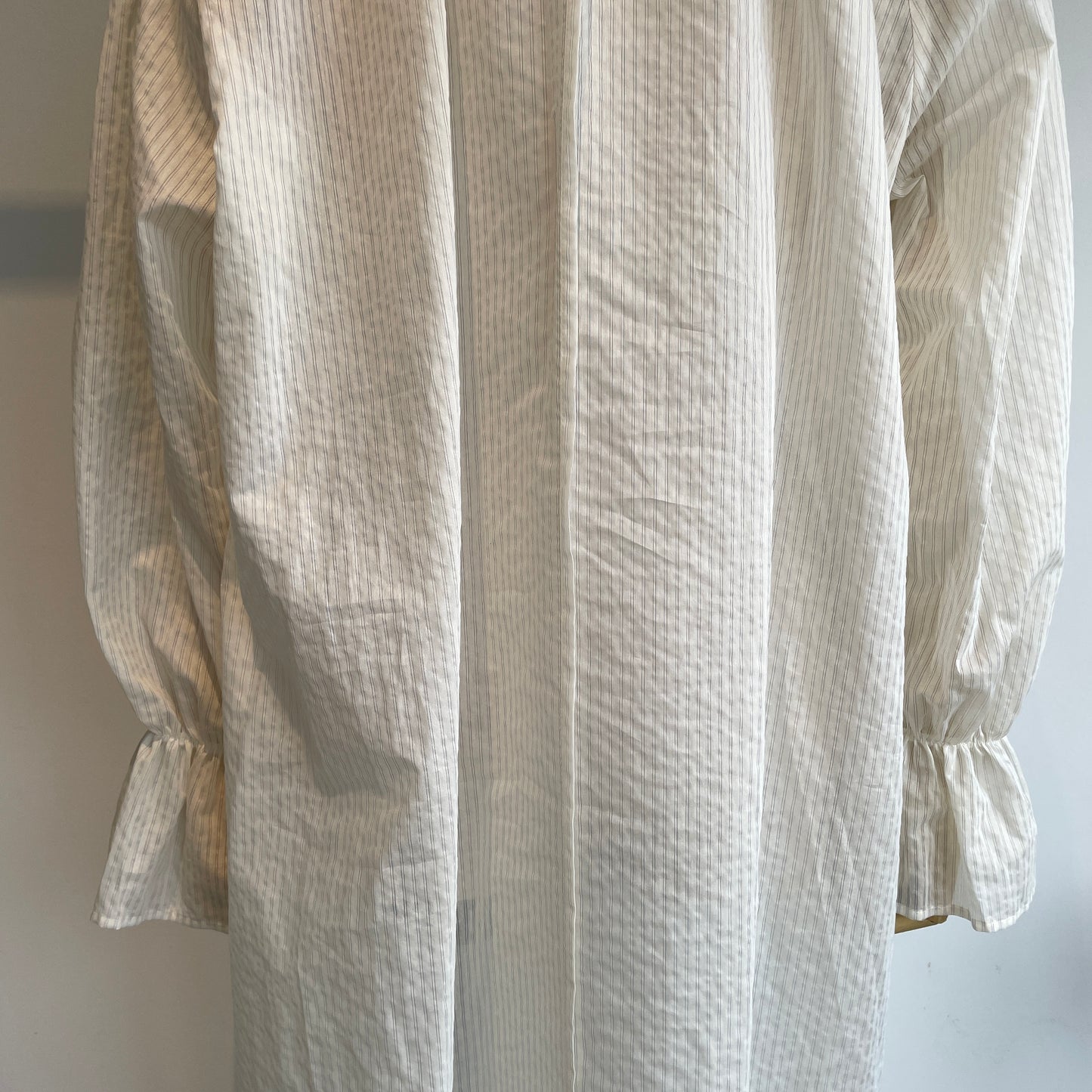 yuni //C/Pe stripe gather sleeves OP 1701OP019261