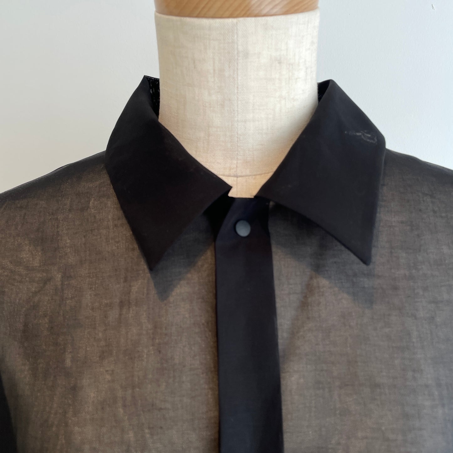 itochi //100/2 cotton organdy simple shirt