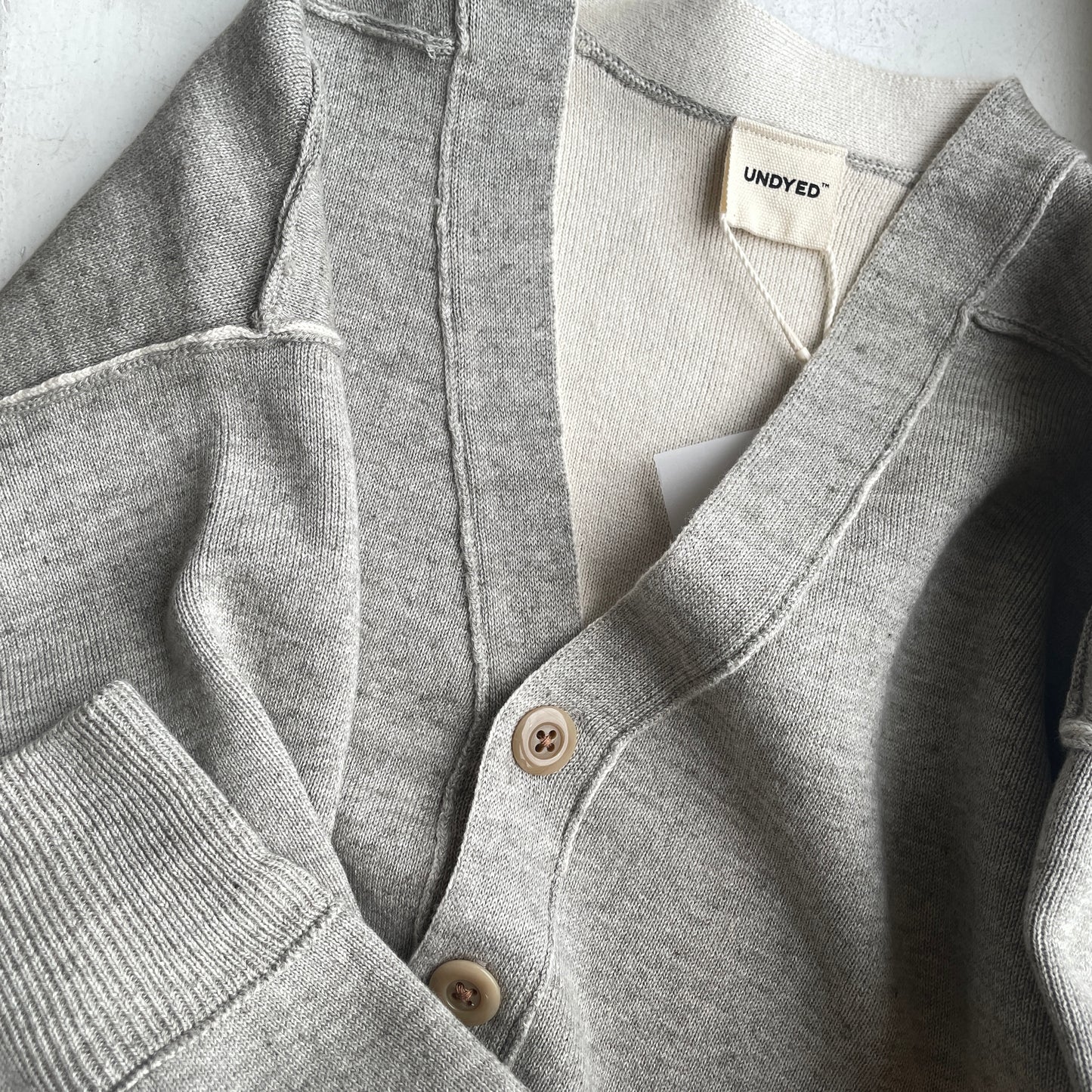 UNDYED //KNIT W FACEカーディガン　　UNS23ANCD042