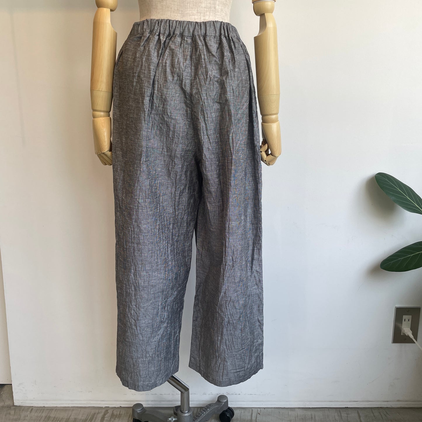 yuni//L/C/Pe washer gum tuck パンツ　1701PT024261