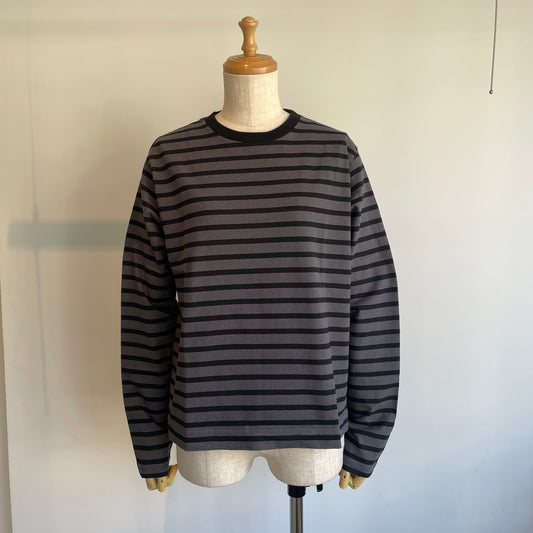 handsofcreation//18/-天竺ボーダーシンプルロンT 01640870