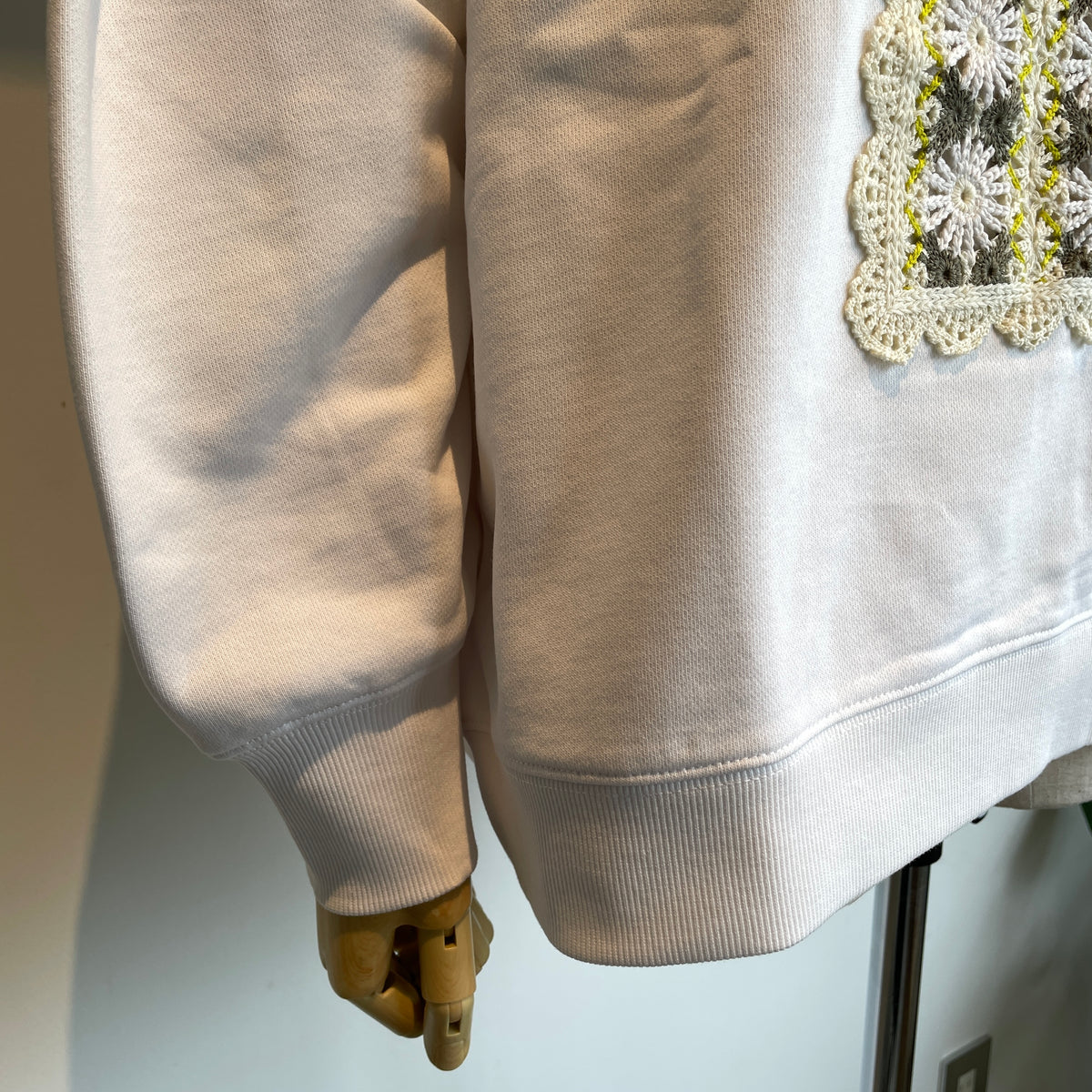yuni//Cotton裏毛 color lace プルオーバー　1701CT001262